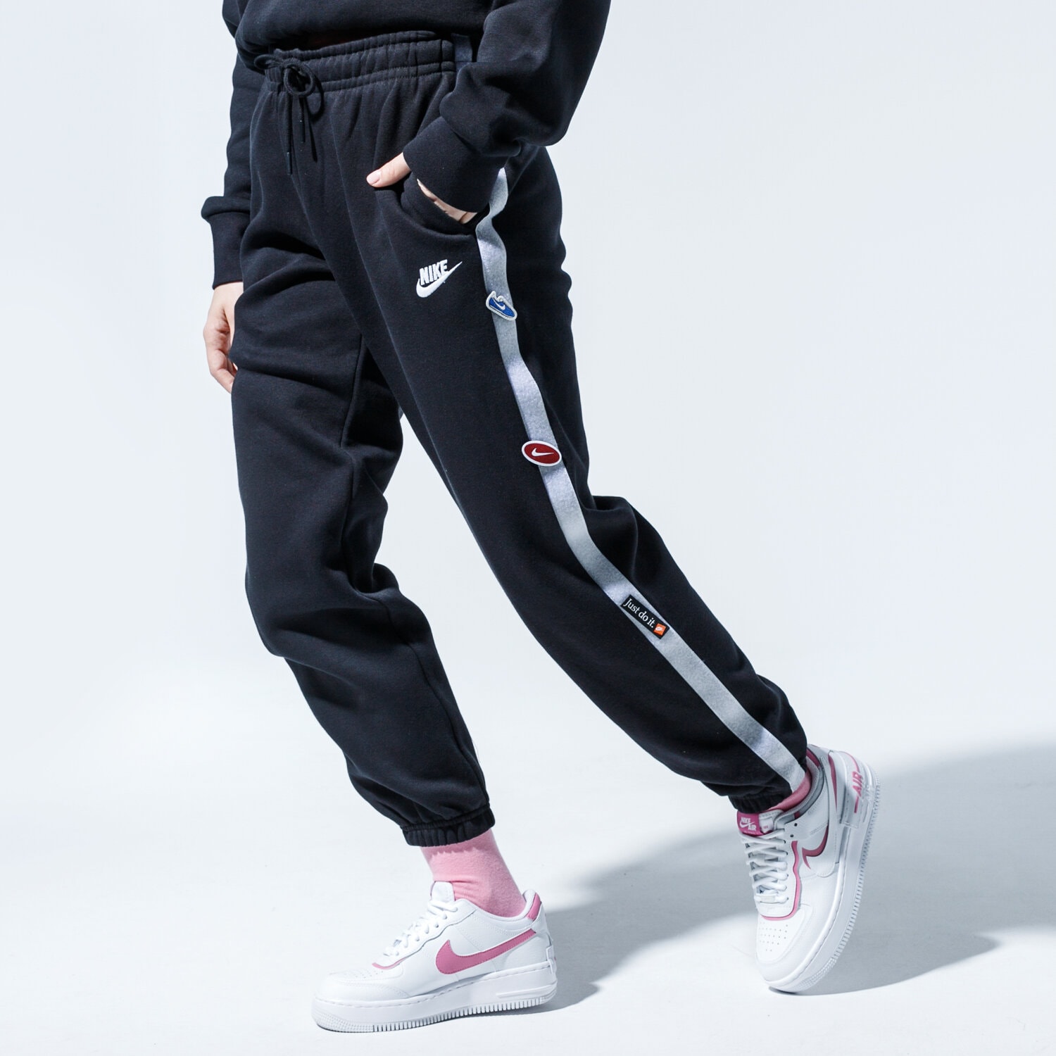 Damen Hosen NIKE HOSE W NSW ICN CLSH FLC PANT BB CJ2036-010 Schwarz