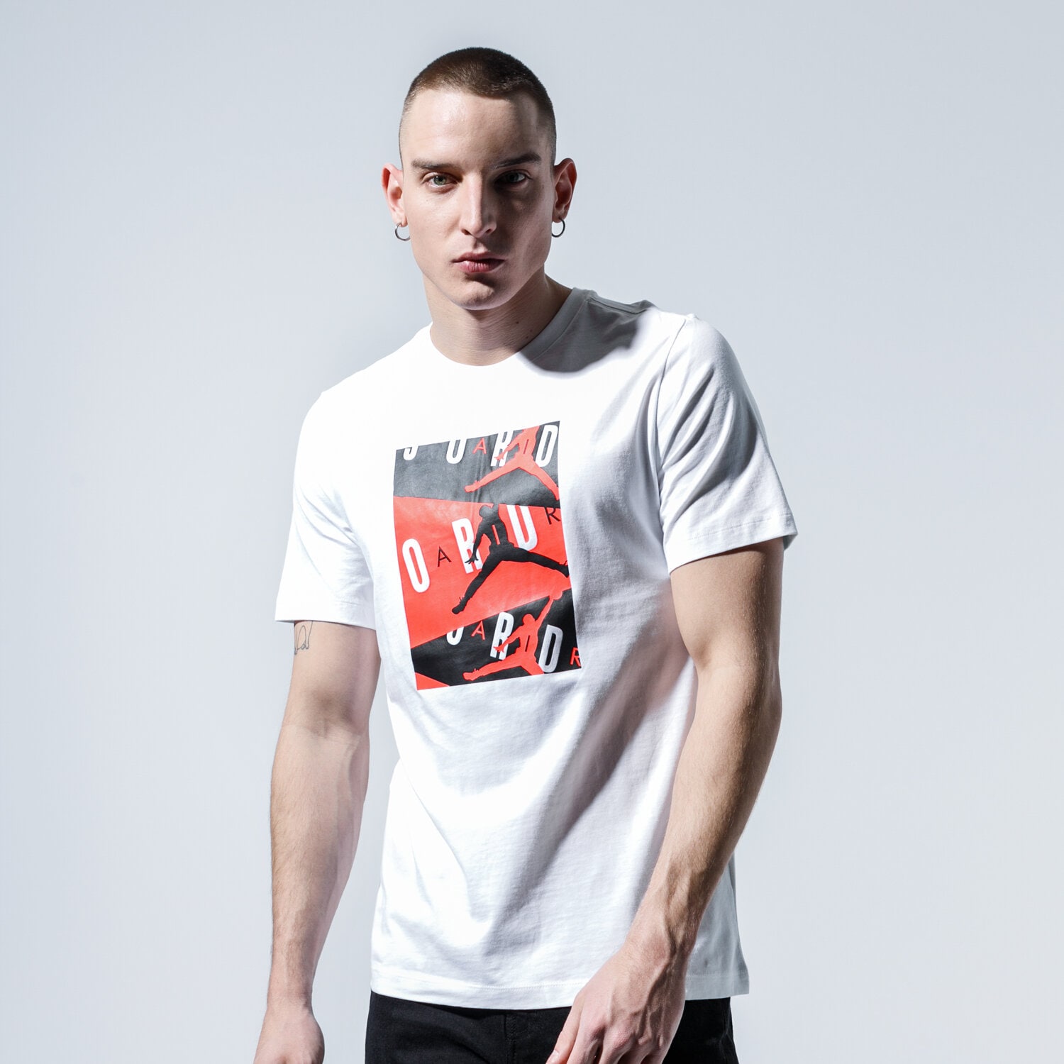 Herren T-Shirt JORDAN T-SHIRT M J AIR SS CREW CD5628-100 Weiß