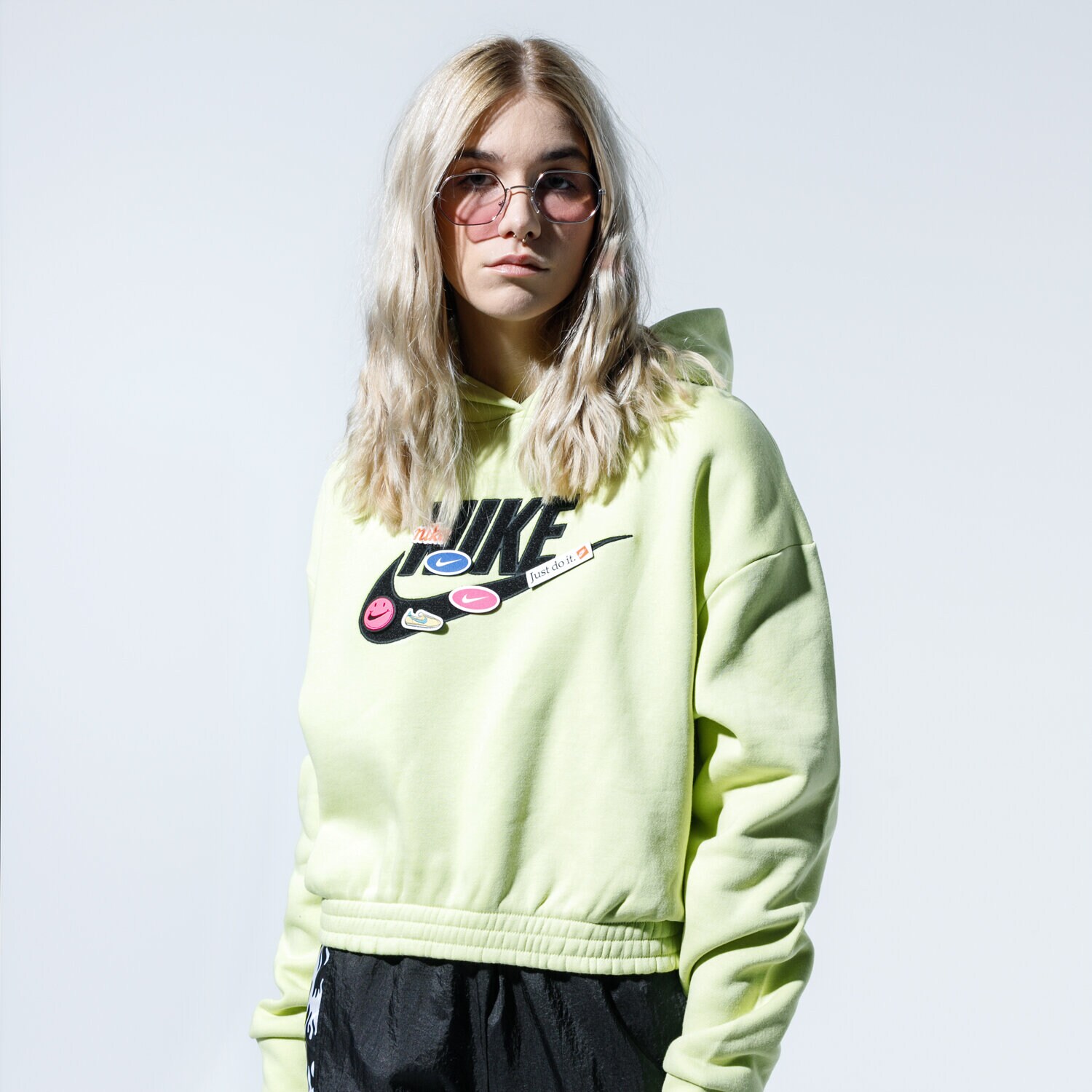 Damen NIKE HOODIE W NSW ICN CLSH CJ2034-367 Grün