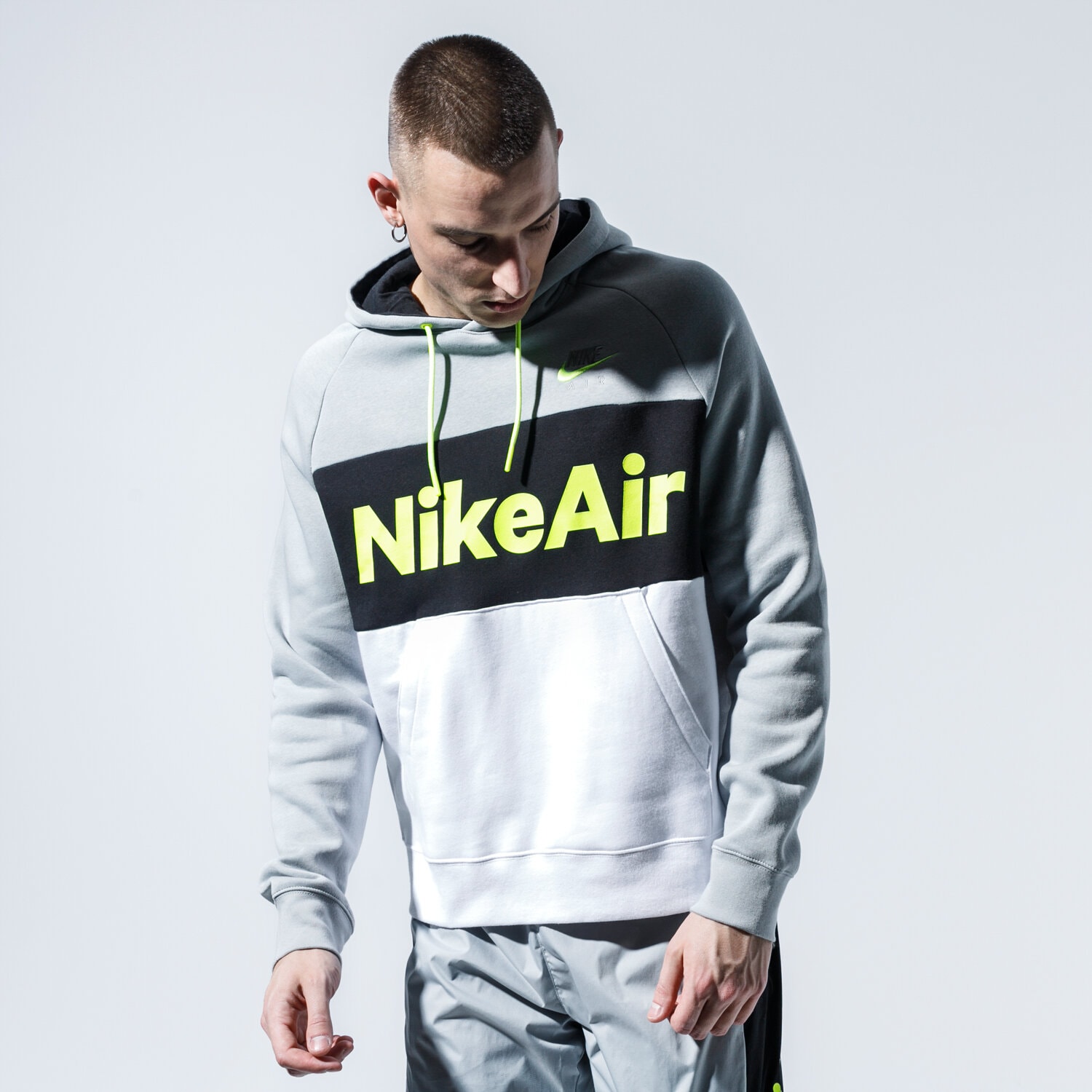 Herren NIKE HOODIE AIR CJ4824-077 Grau