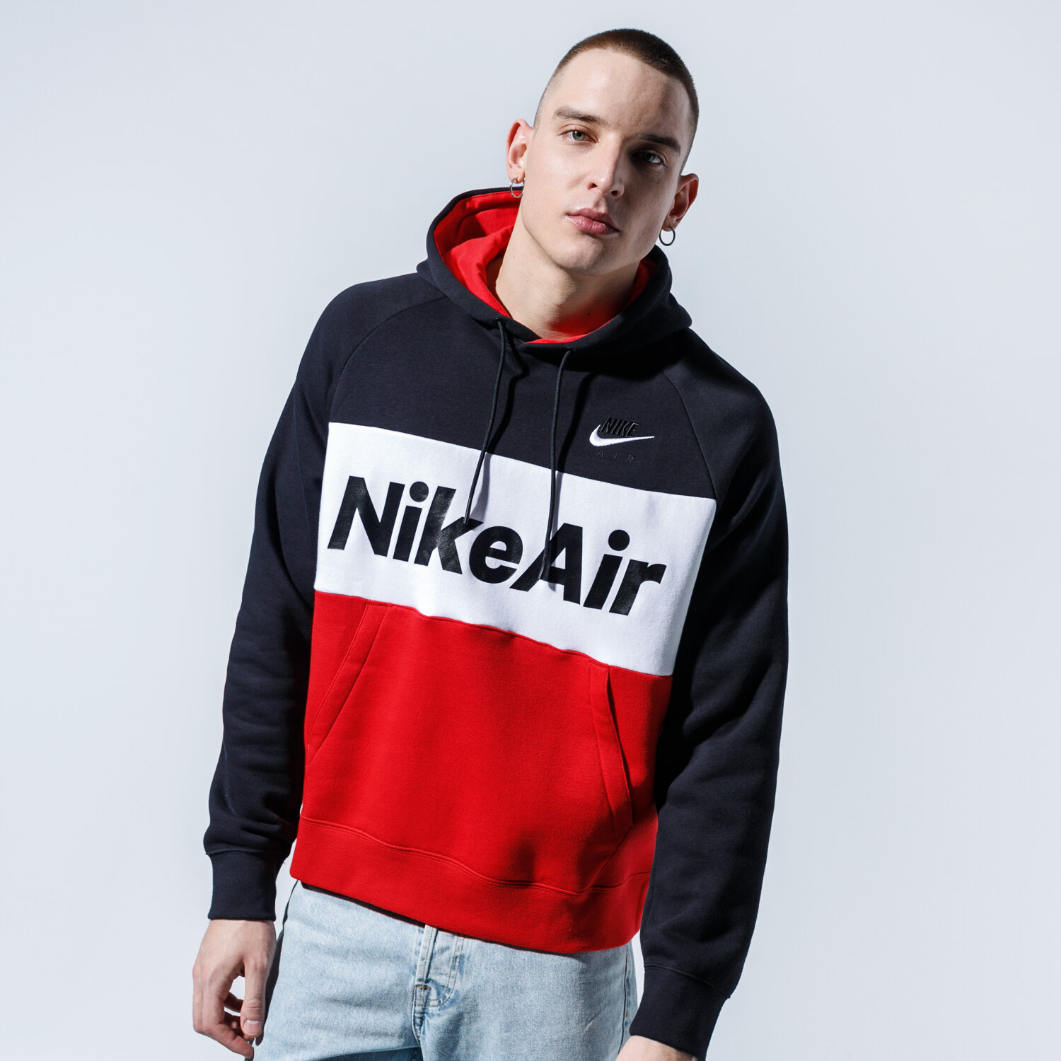 Herren NIKE HOODIE AIR CJ4824-011 Schwarz