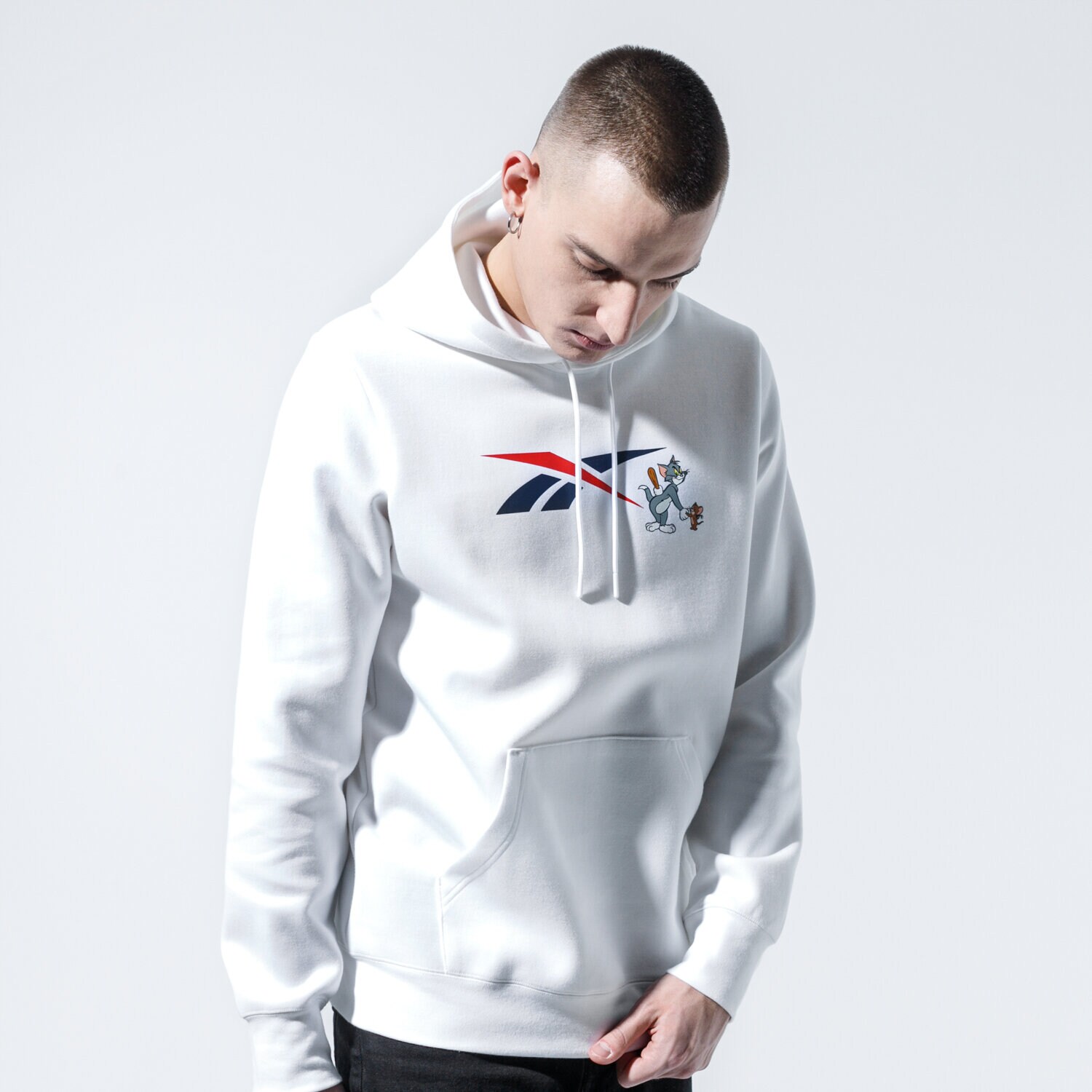 Herren REEBOK HOODIE TJ HOODY 3 GK9160 Weiß