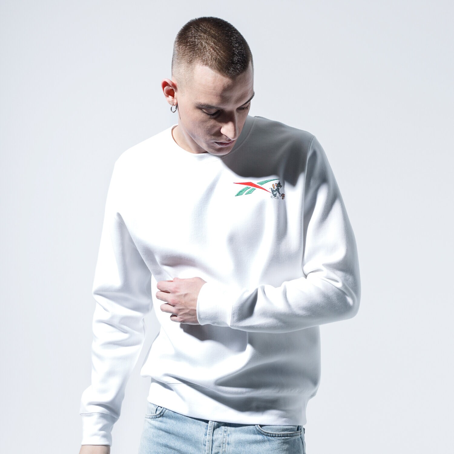 Herren REEBOK SWEATSHIRT TJ CREW 2 GK9161 Weiß