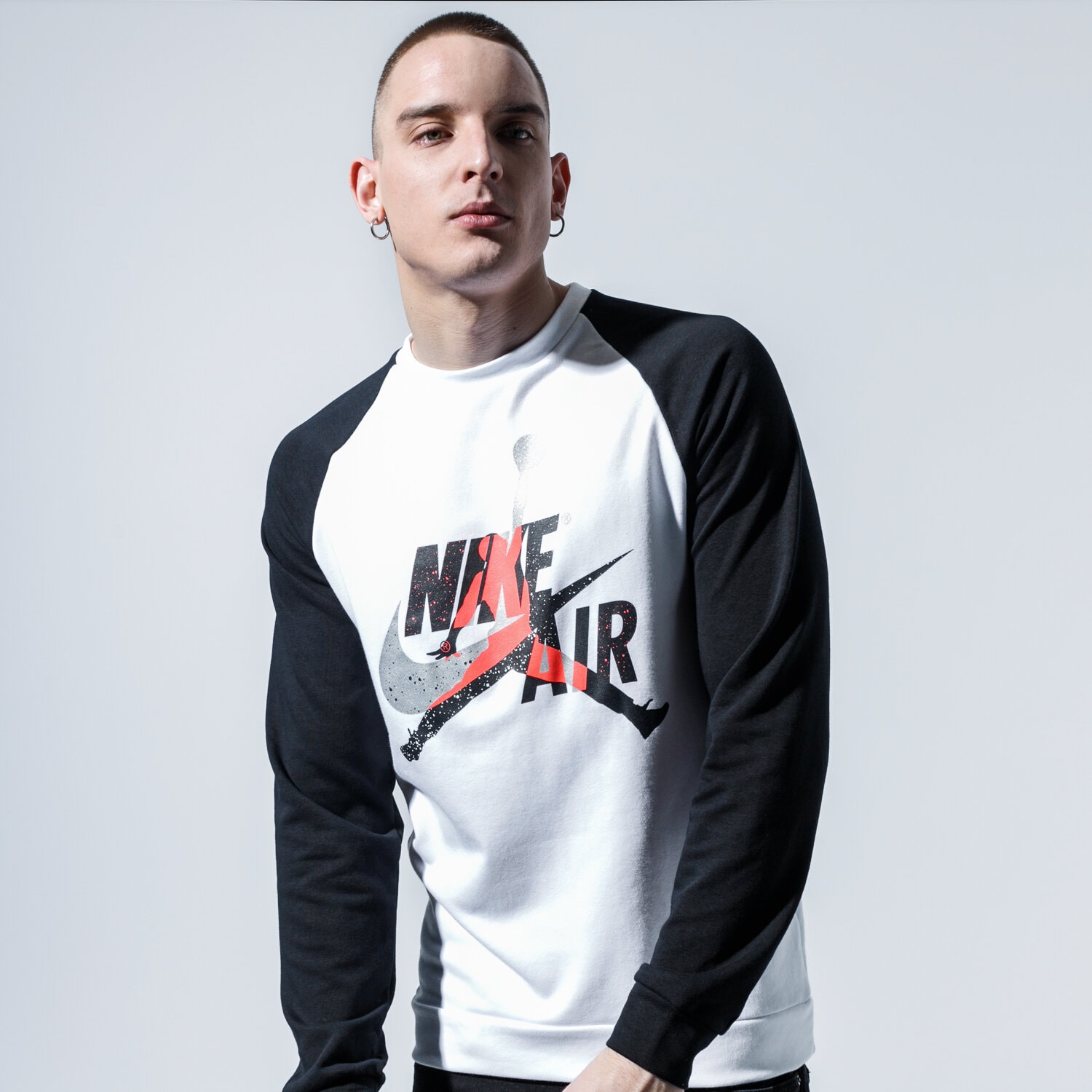 Herren JORDAN SWEATSHIRT M J JUMPMAN CLSCS FLC CREW CK2848-100 Weiß