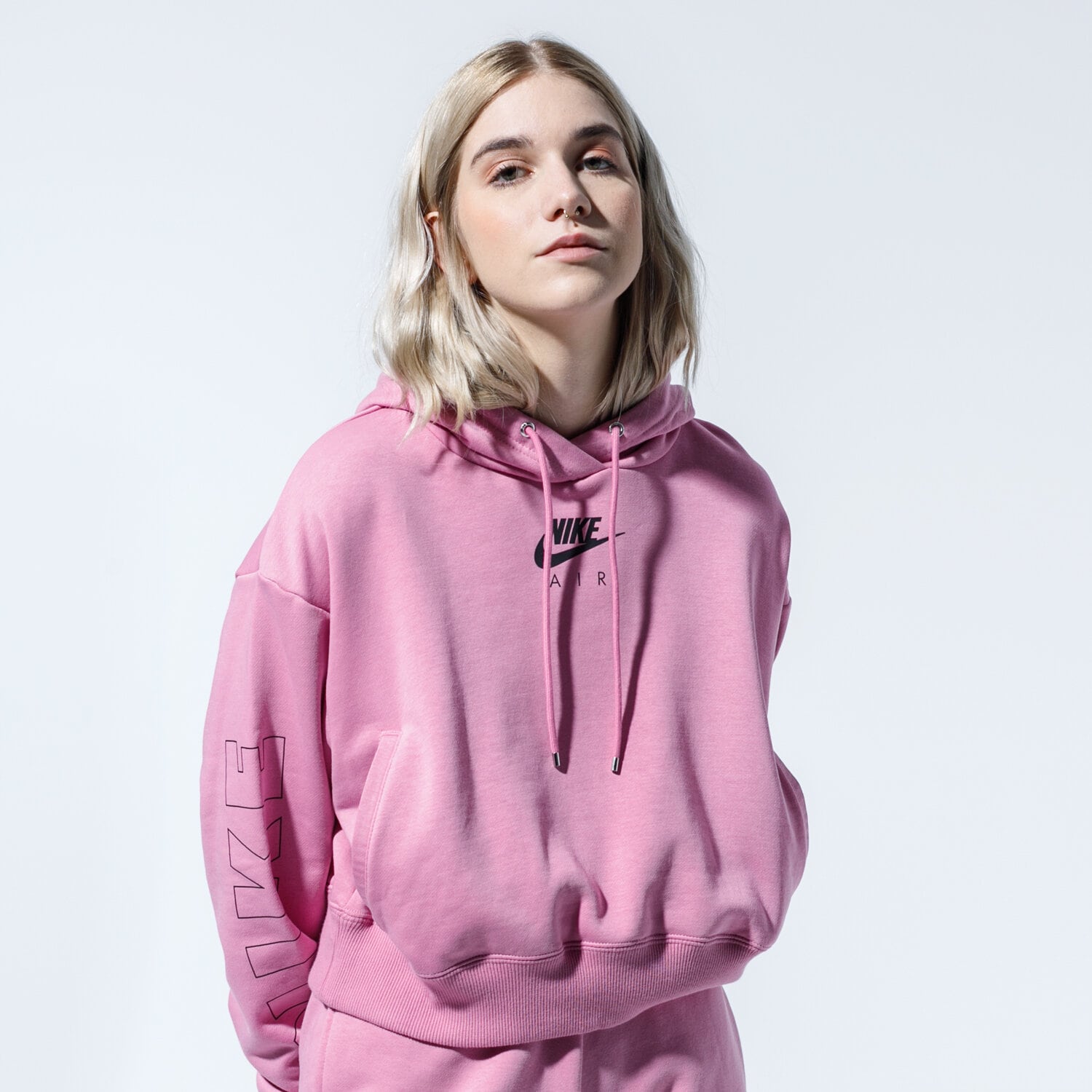 Damen NIKE HOODIE W NSW AIR HOODIE FLC BB CJ3082-693 Rosa