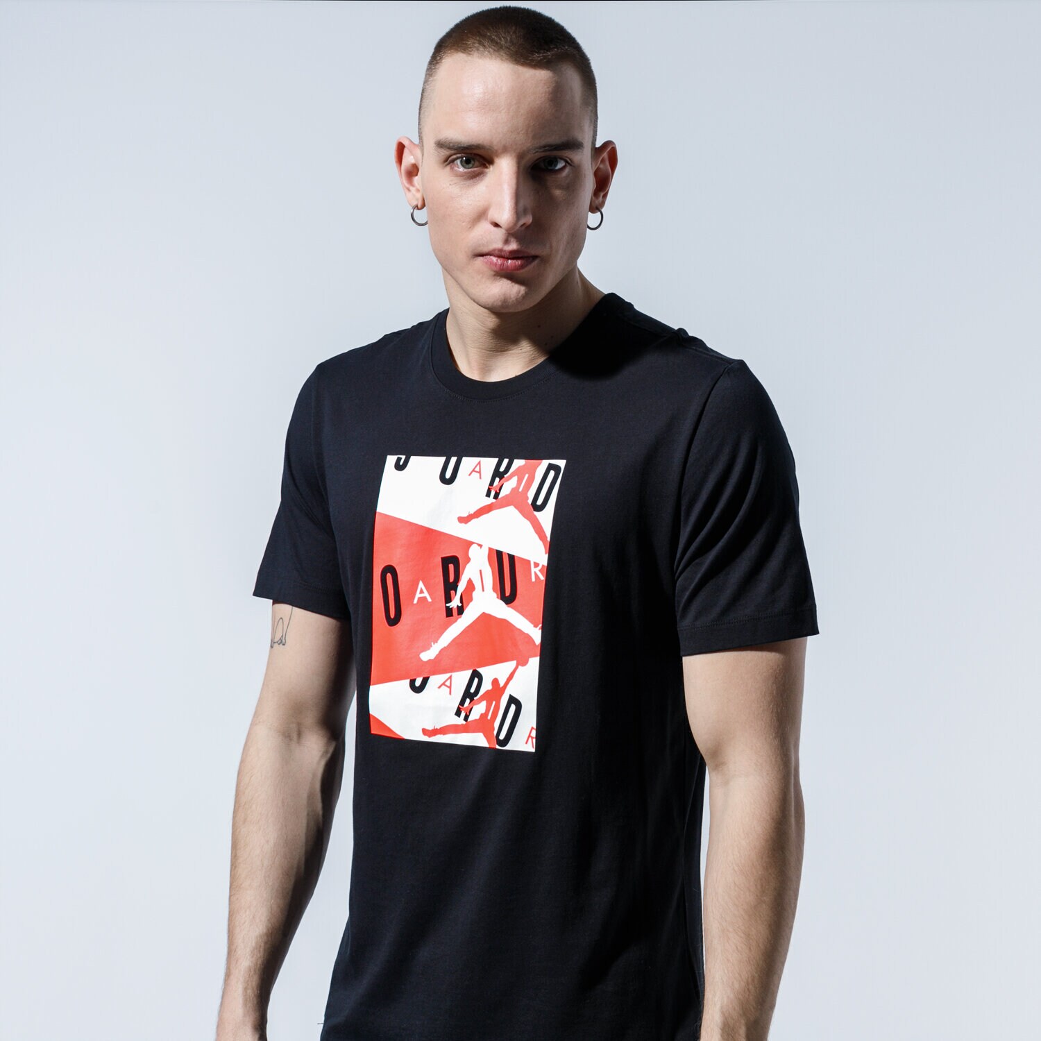 Herren T-Shirt JORDAN T-SHIRT M J AIR SS CREW CD5628-010 Schwarz