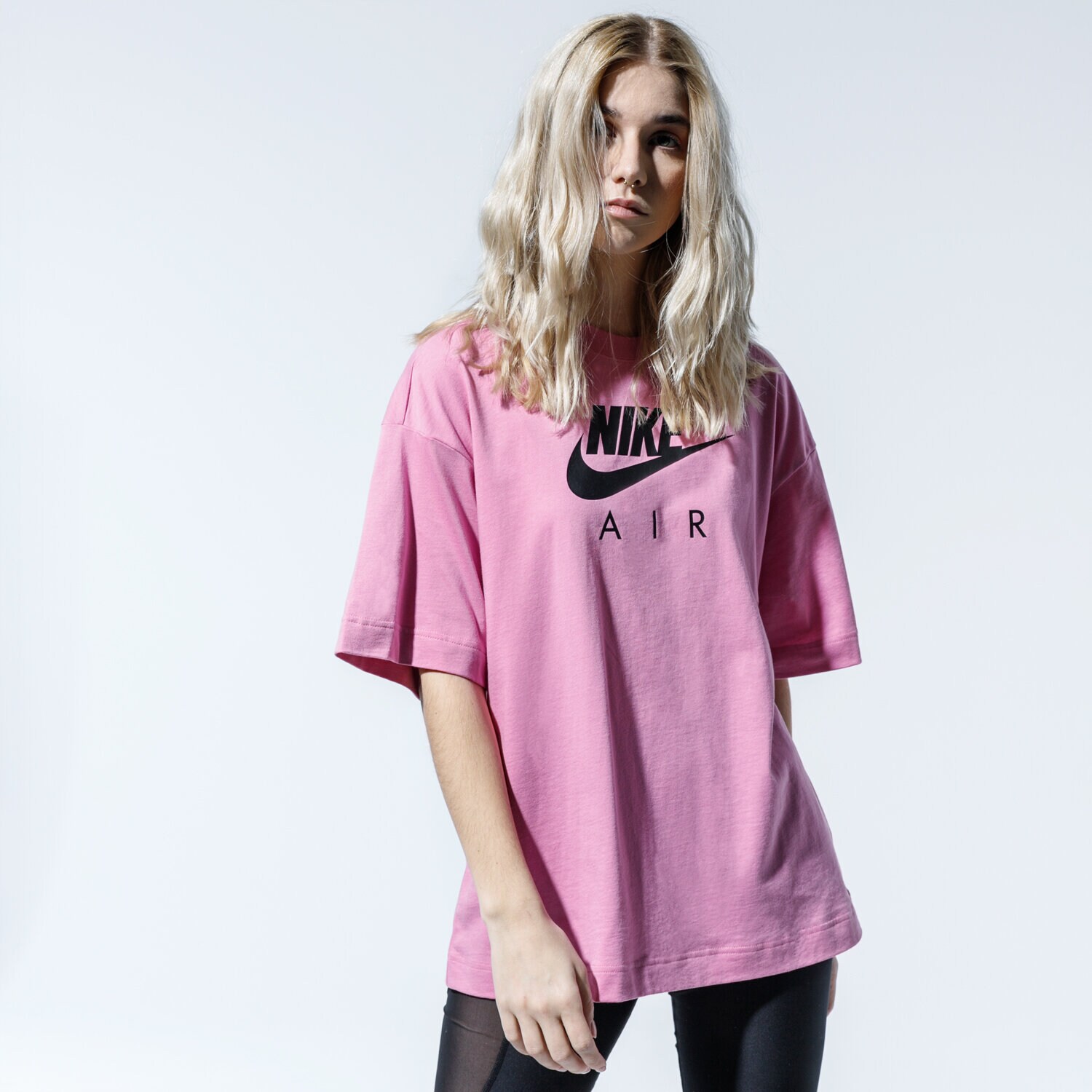 Damen T-Shirt NIKE T-SHIRT W NSW AIR TOP SS BF CJ3105-693 Rosa