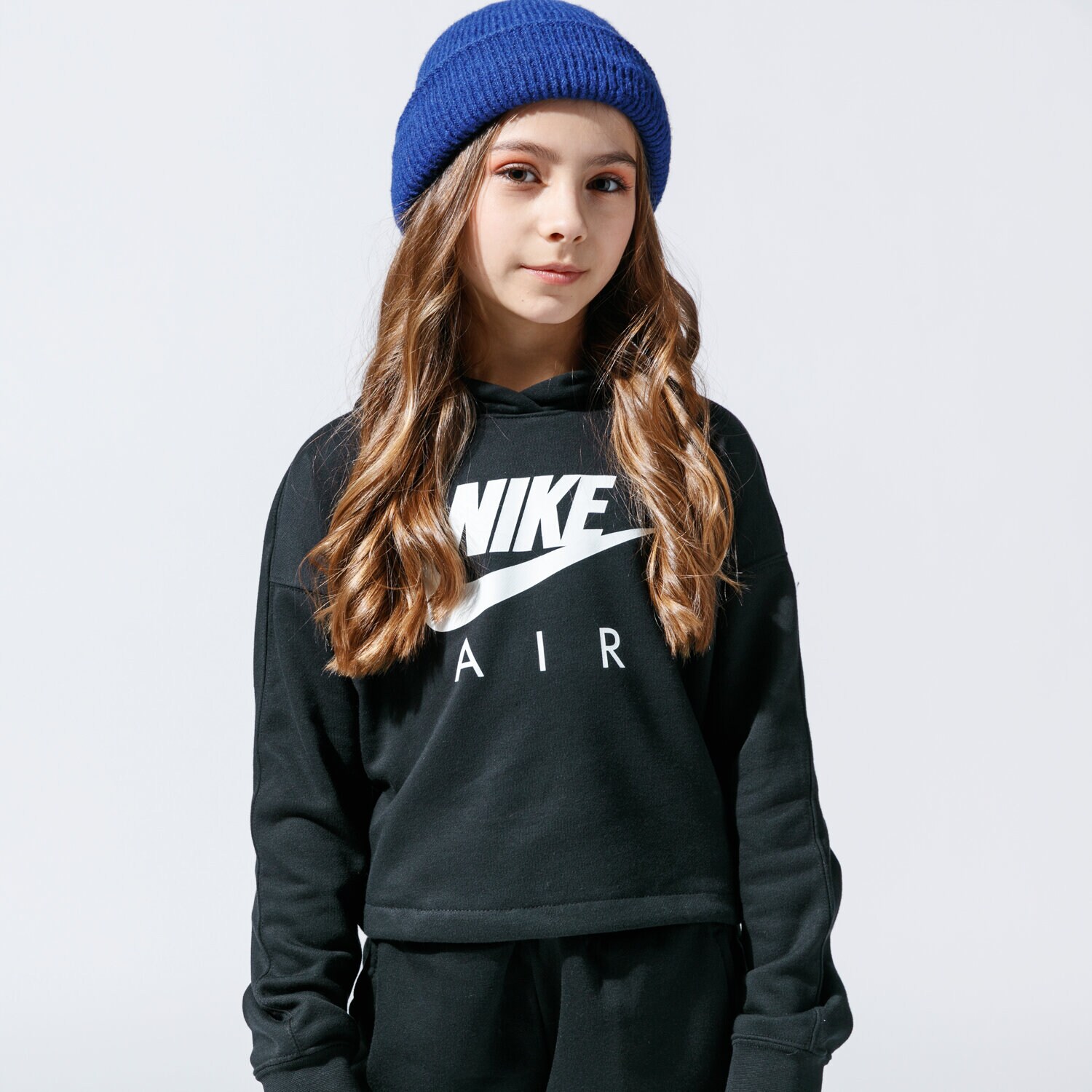 Kinder NIKE HOODIE AIR CJ7413-010 Schwarz