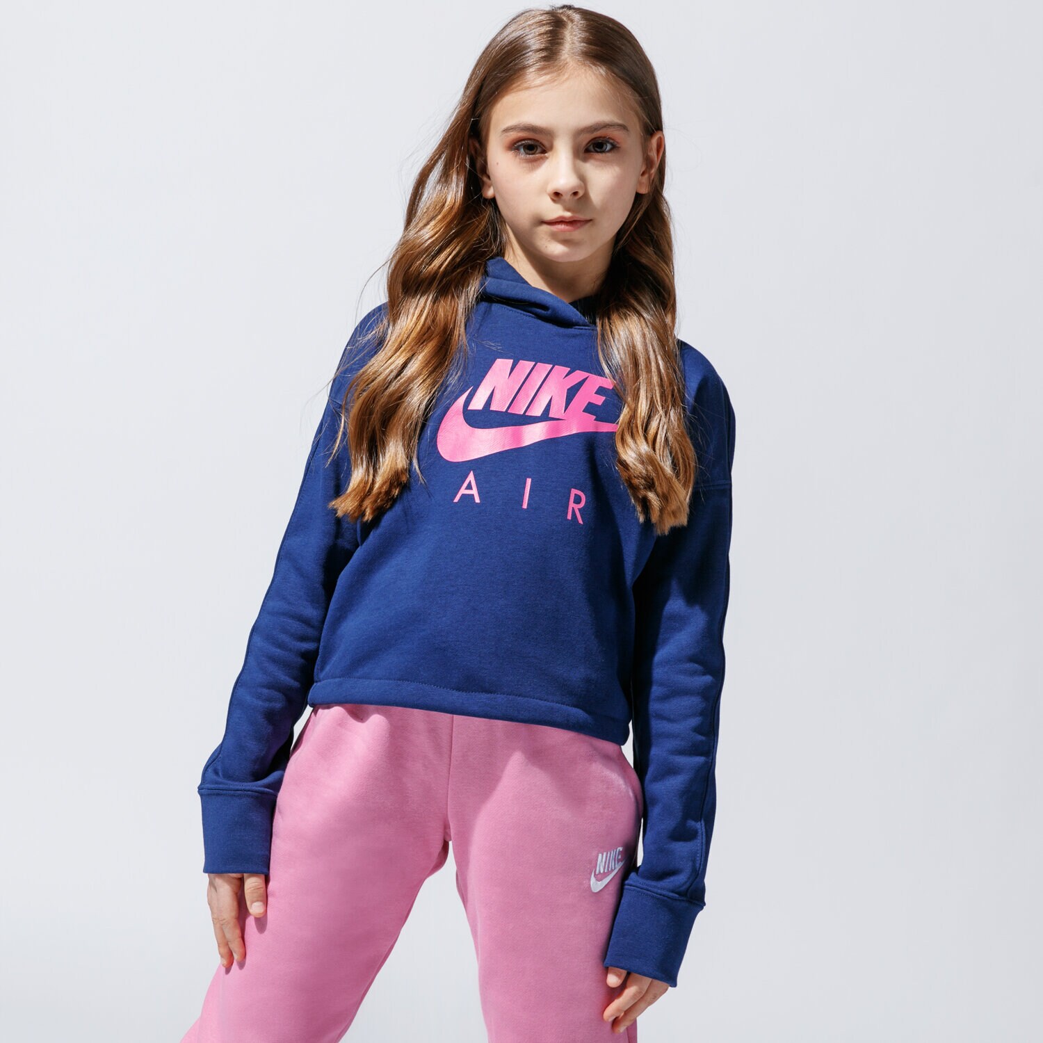 Kinder NIKE HOODIE AIR CJ7413-492 Dunkelblau