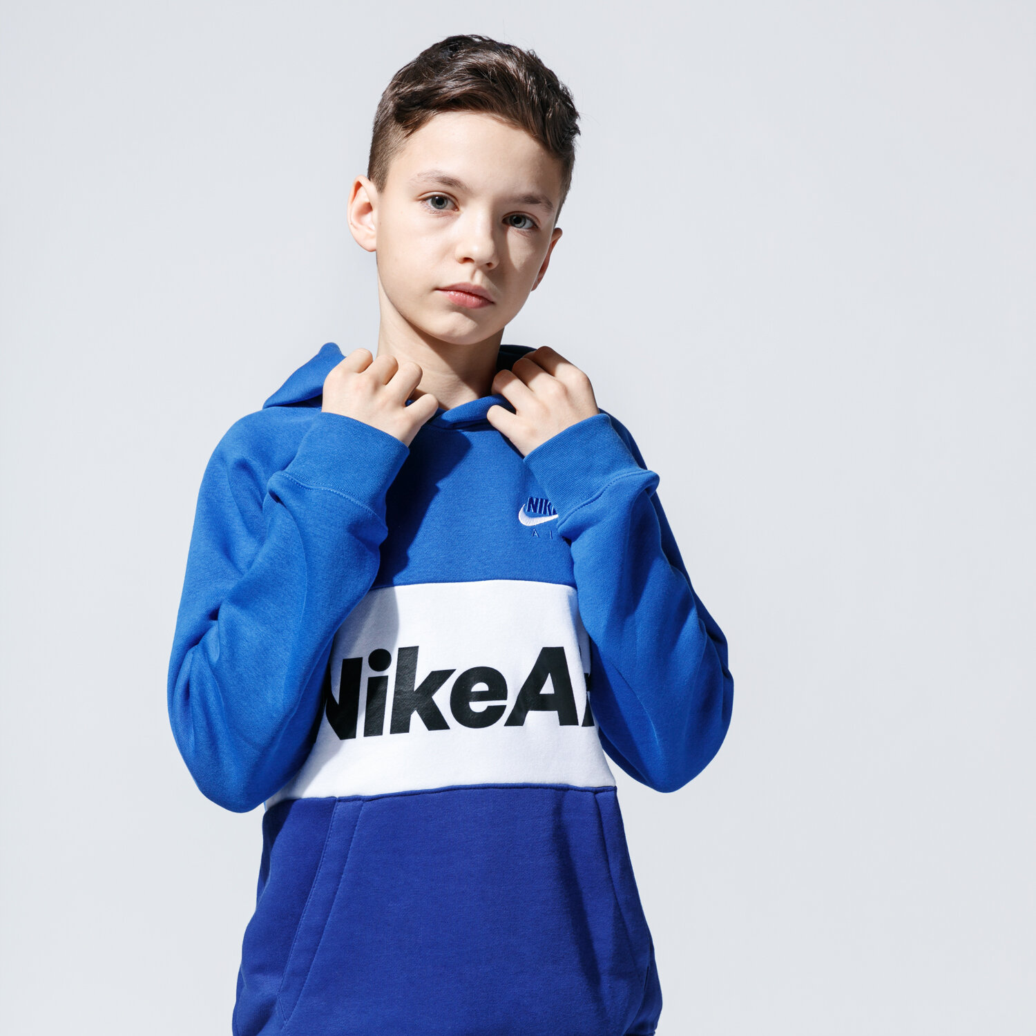 Kinder NIKE HOODIE AIR CJ7842-480 Blau