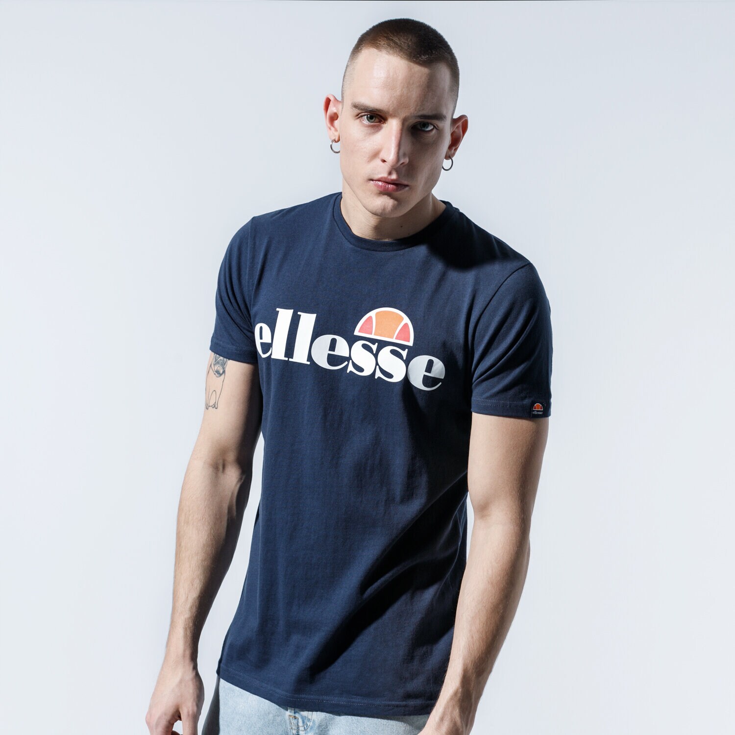 Herren T-Shirt ELLESSE T-SHIRT SL PRADO NAVY SHC07405429 Dunkelblau