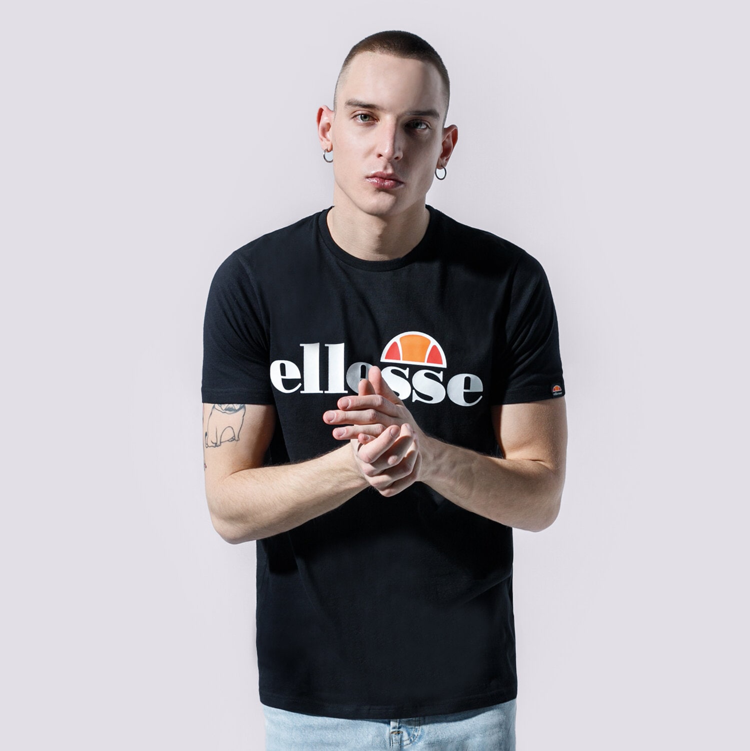 Herren T-Shirt ELLESSE T-SHIRT SL PRADO BLK SHC07405011 Schwarz