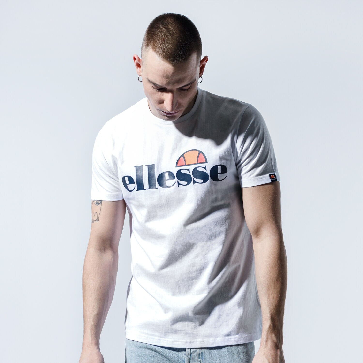 Herren T-Shirt ELLESSE T-SHIRT SL PRADO WHT SHC07405908 Weiß