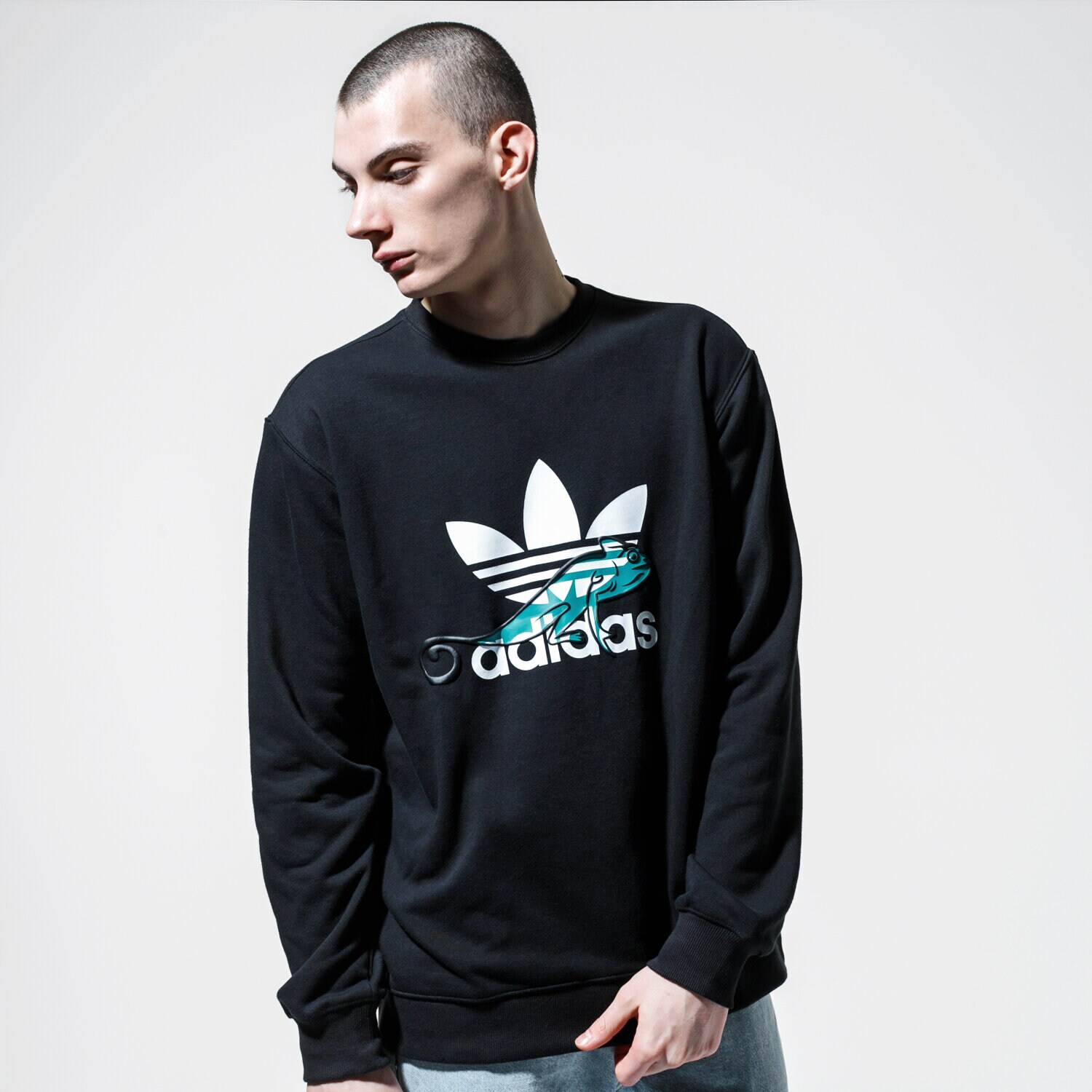 Herren ADIDAS SWEATSHIRT SWEATSHIRT FM3701 Schwarz
