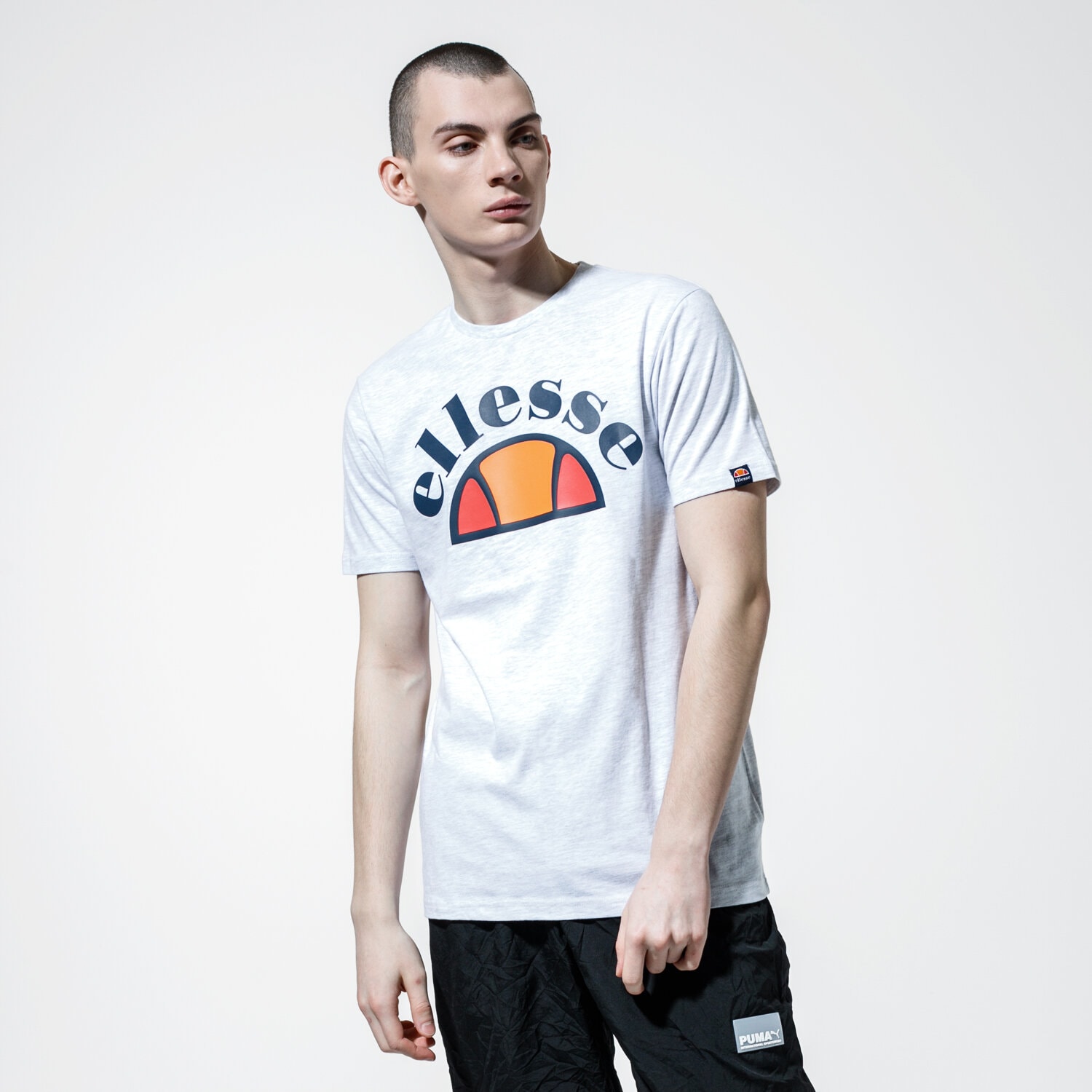 Herren T-Shirt ELLESSE T-SHIRT TEDI SHE09993WHITEMARL Grau