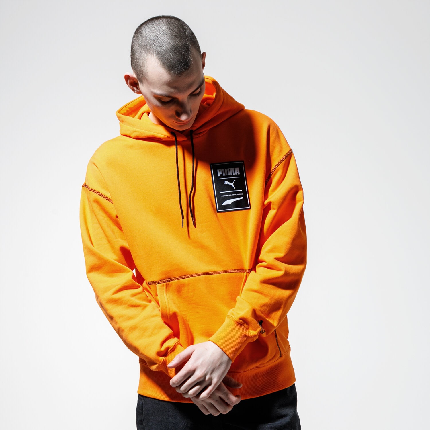 Herren PUMA HOODIE RECHECK PACK GRAPHIC HOODIE 59788680 Orange