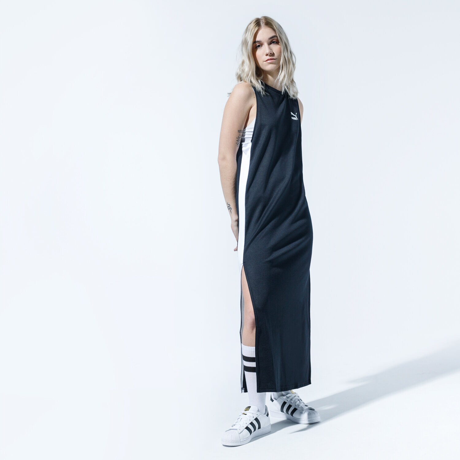 Damen Kleid PUMA KLEID TFS TRAININGSANZUGS 59626101 Schwarz