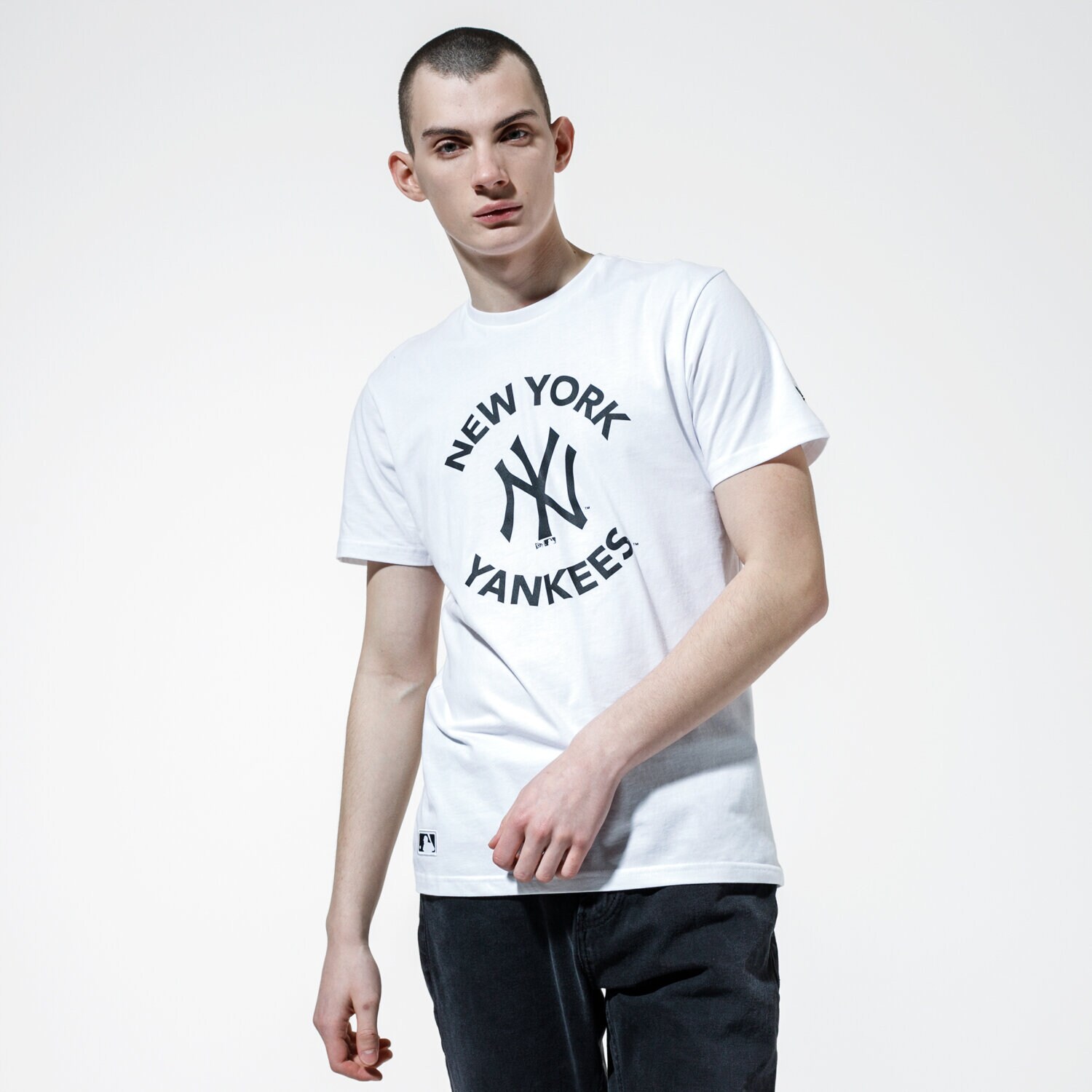 Herren T-Shirt NEW ERA T-SHIRT MLB TEE NYY NEW YORK YANKEES WHI 12195420 Weiß