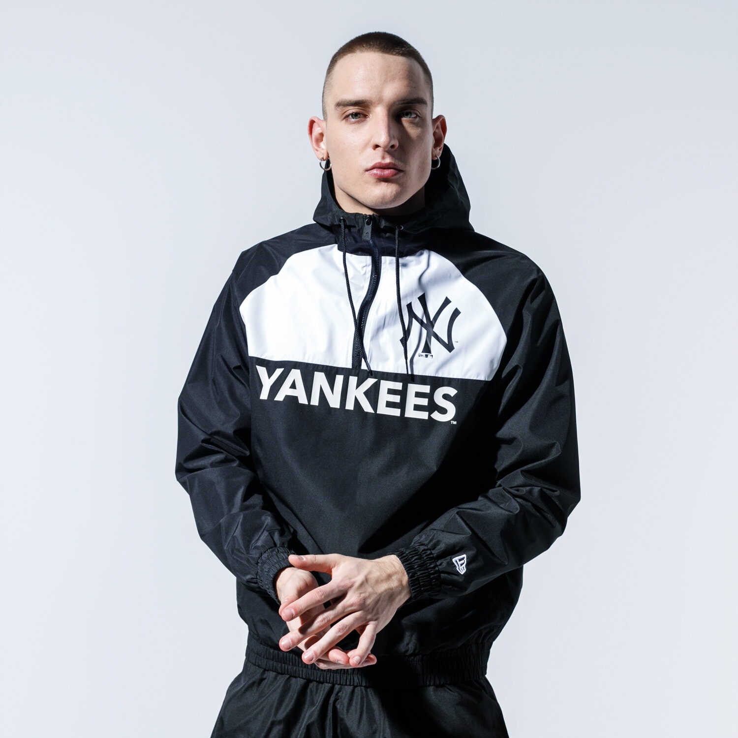 Herren Übergangsjacke NEW ERA JACKE MLB WINBREAKER NYY NEW YORK YANKEES BLK 12195418 Schwarz