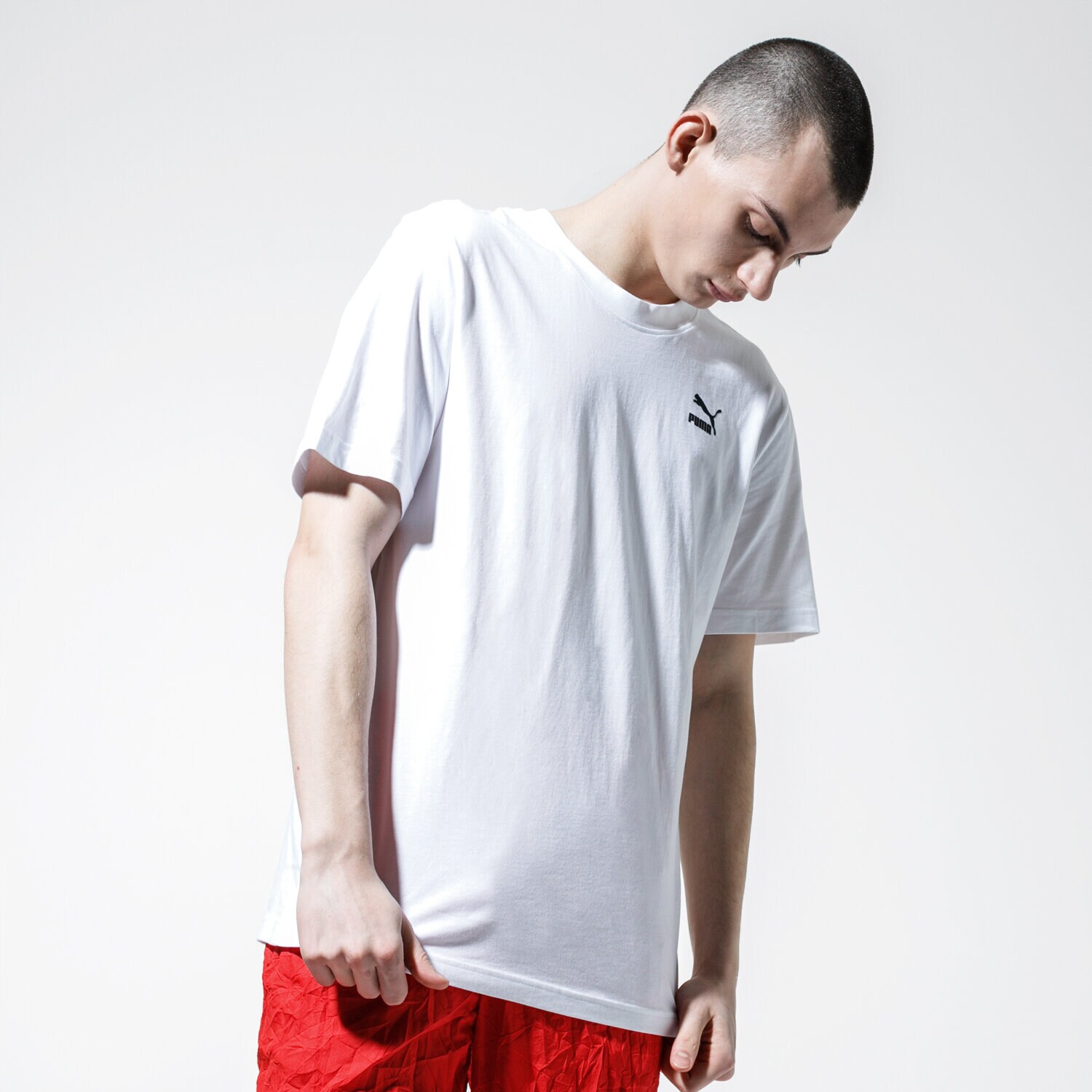 Herren T-Shirt PUMA T-SHIRT RECHECK PACK GRAPHIC TEE 59788402 Weiß