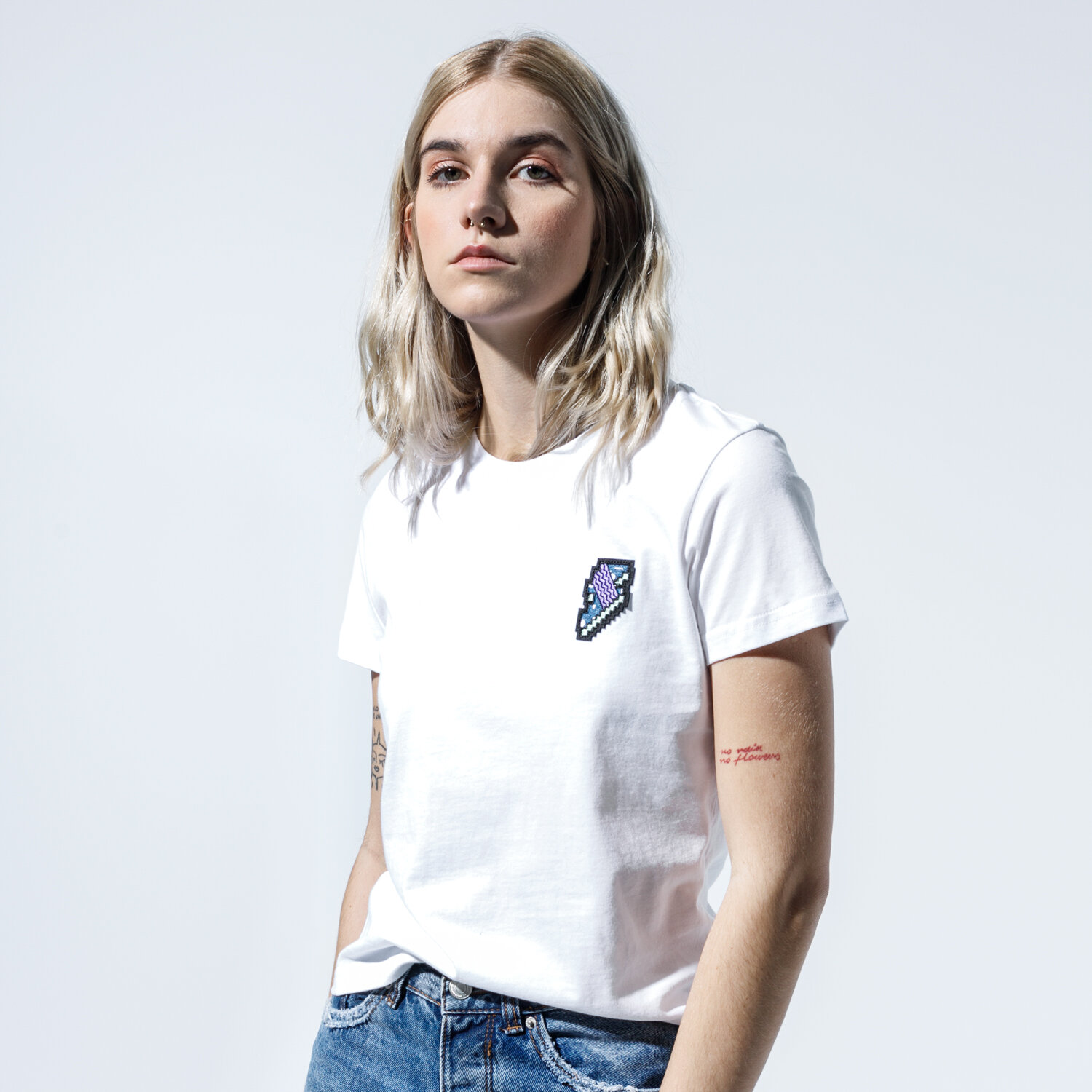 Damen T-Shirt PUMA T-SHIRT DIGITAL LOVE TEE 59706802 Weiß