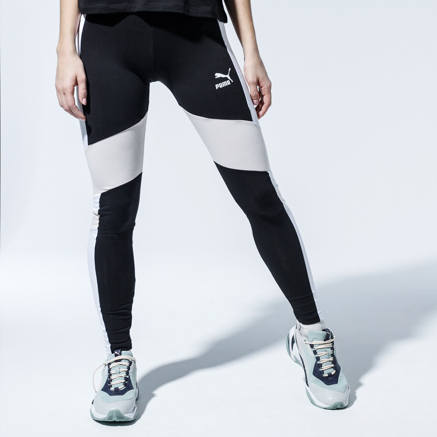 Damen Hosen PUMA LEGGINGS TFS LEGGING 59629217 Schwarz