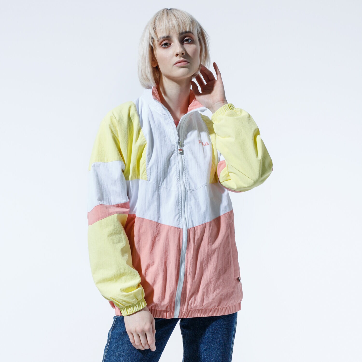 Damen Übergangsjacke FILA JACKE BAKA WOVEN TRACK JACKET 687494A467 Gelb