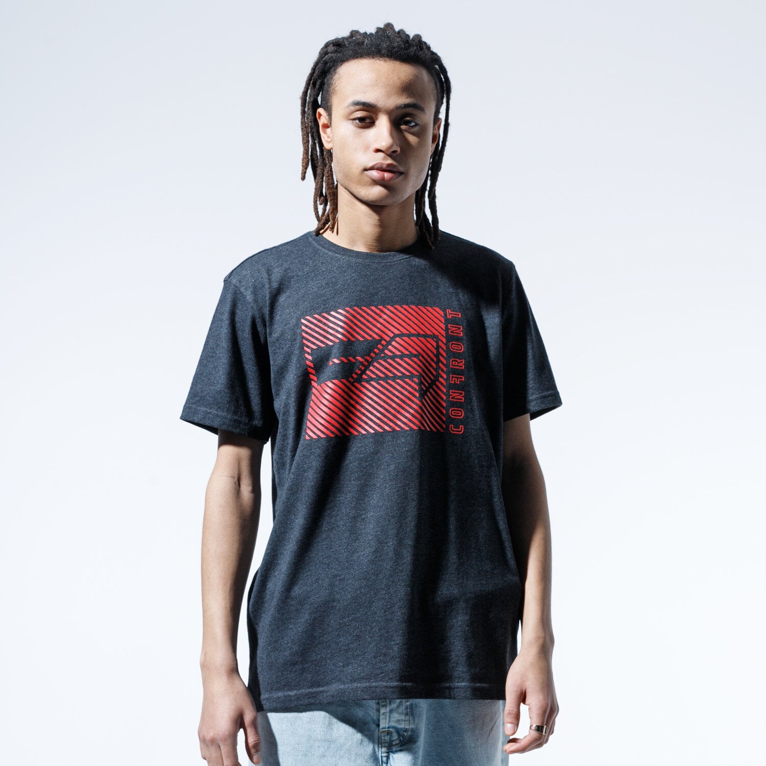 Herren T-Shirt CONFRONT T-SHIRT MARTELL CF120TSM57001 Grau