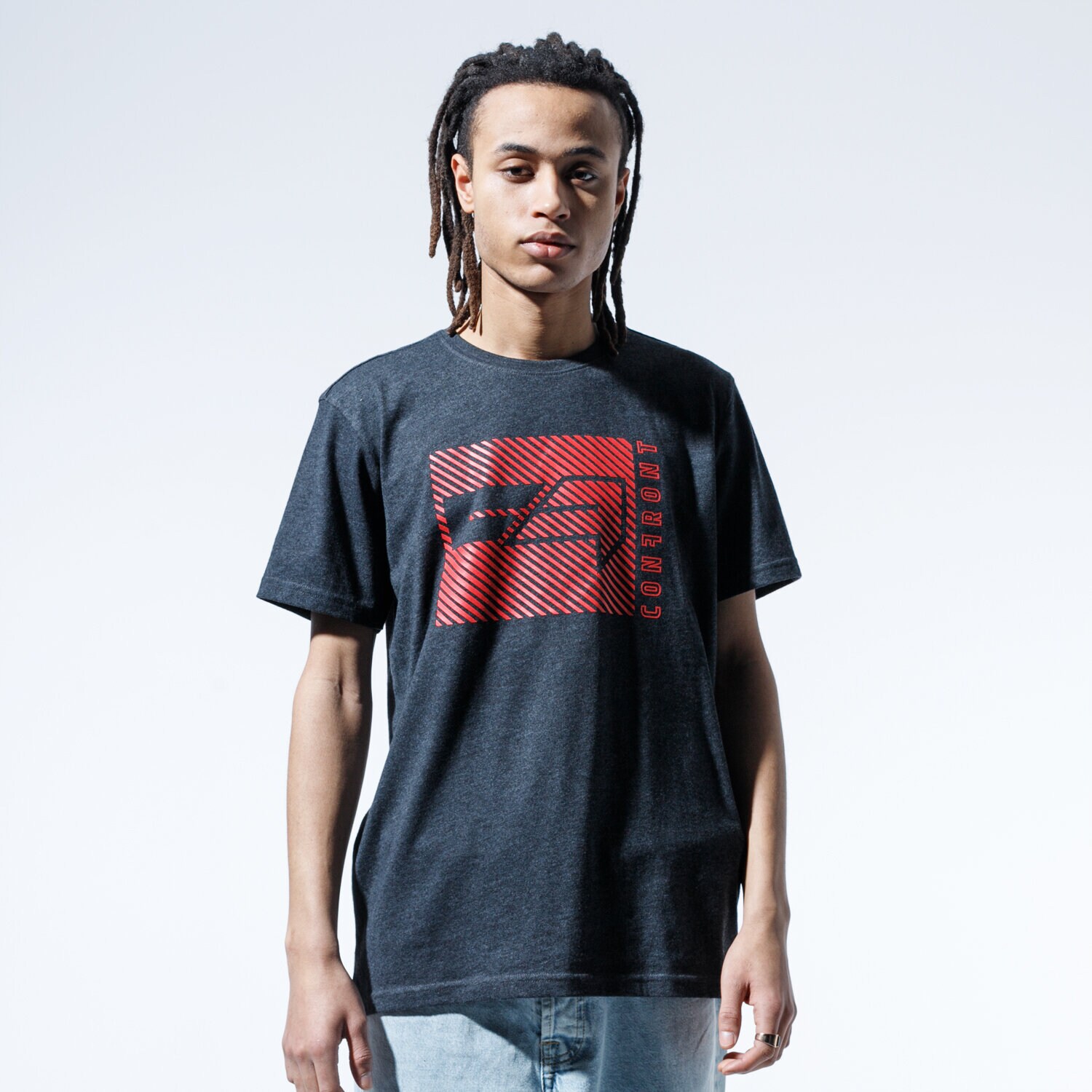 Herren T-Shirt CONFRONT T-SHIRT MARTELL CF120TSM57001 Grau