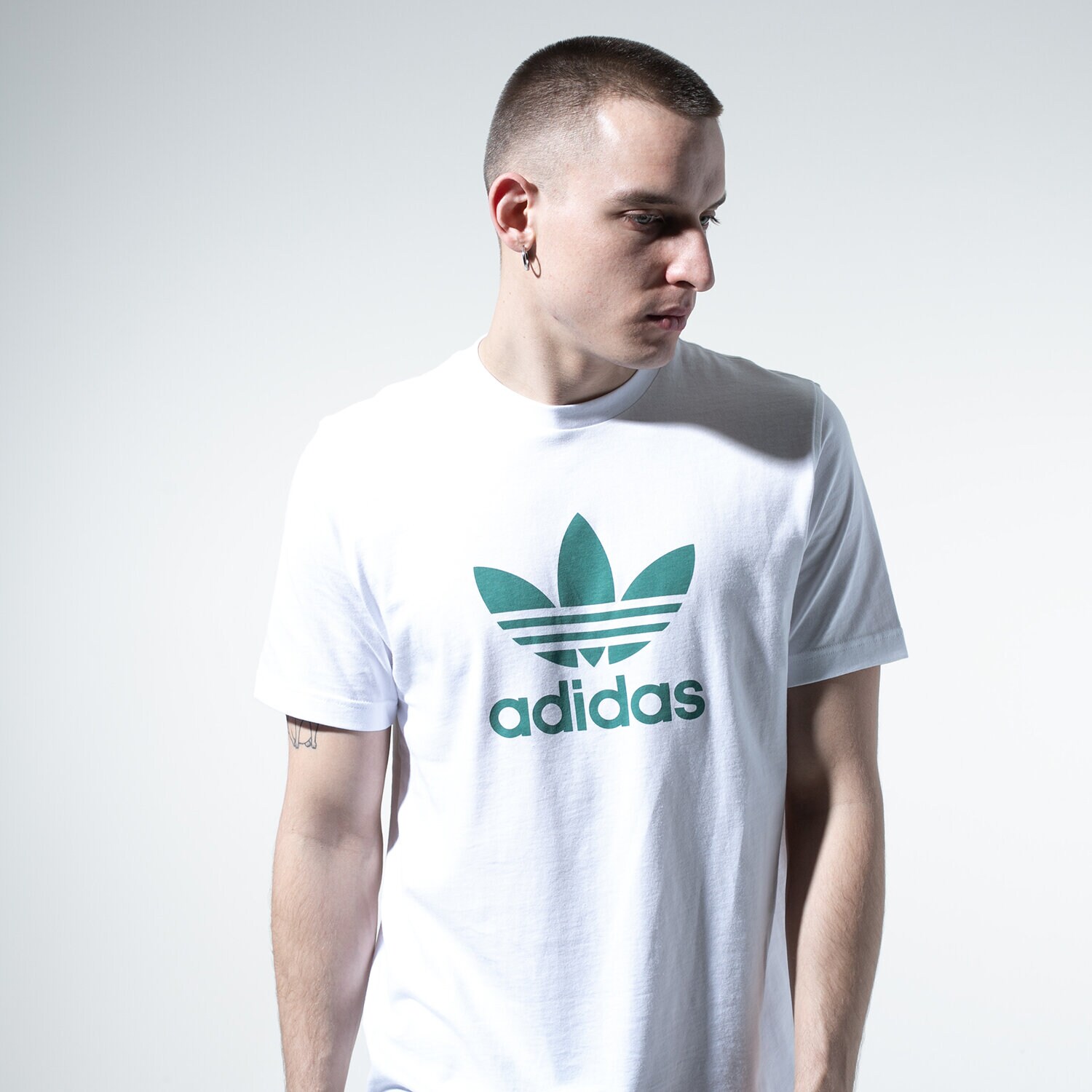 Herren T-Shirt ADIDAS T-SHIRT TREFOIL T-SHIRT FM3789 Weiß
