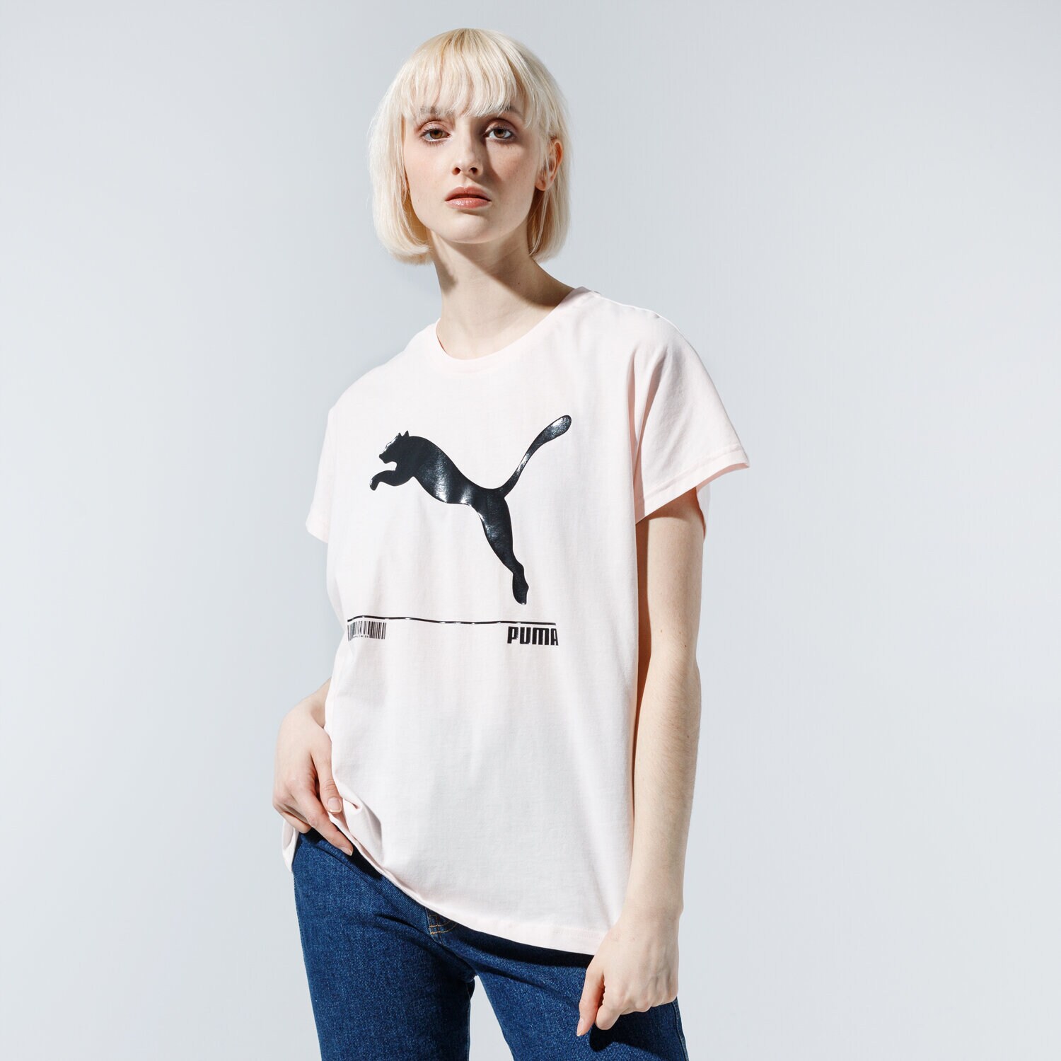 Damen T-Shirt PUMA T-SHIRT NU-TILITY TEE 58137117 Rosa