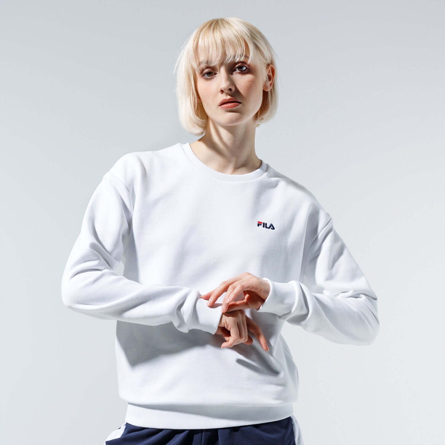 Damen FILA SWEATSHIRT EFFIE CREW SWEAT 688053M67 Weiß
