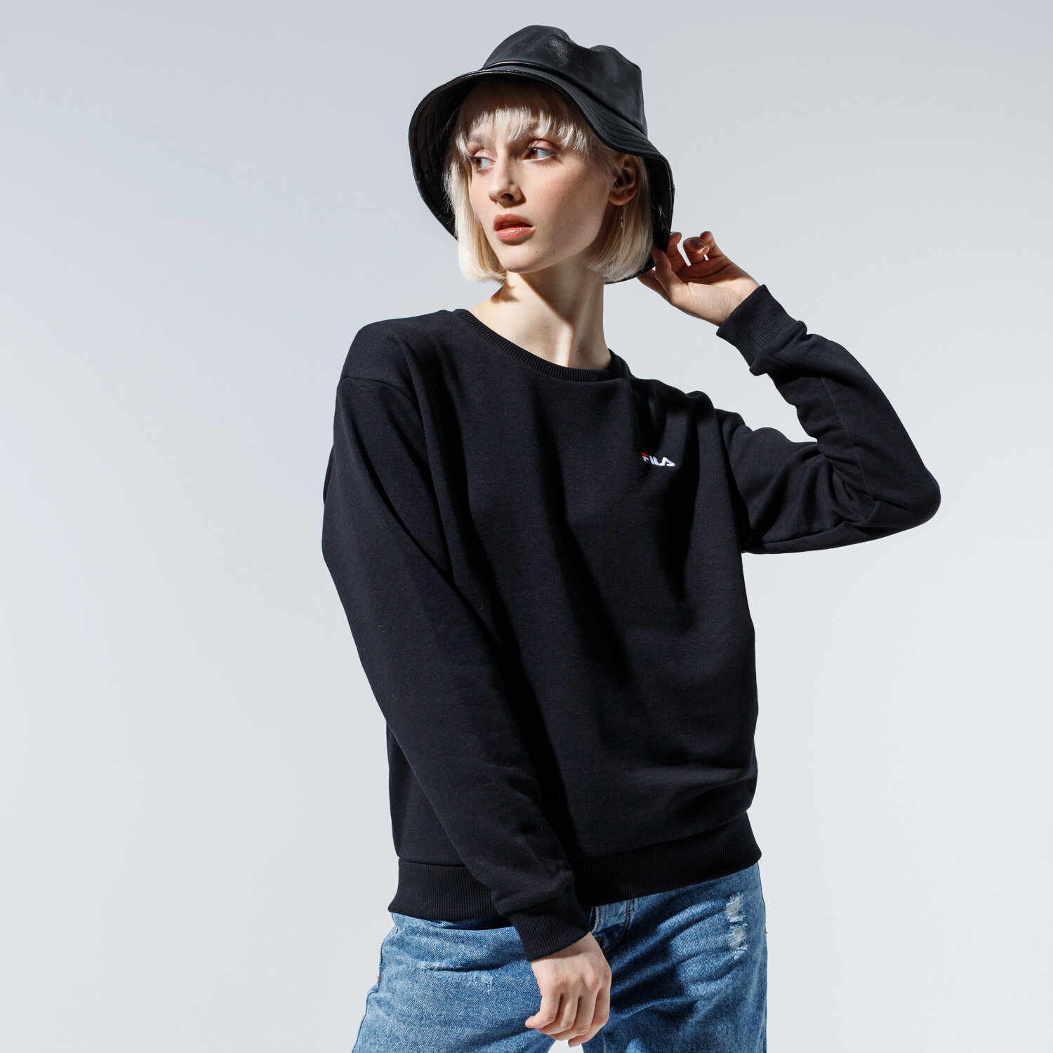 Damen FILA SWEATSHIRT EFFIE CREW SWEAT 688053002 Schwarz