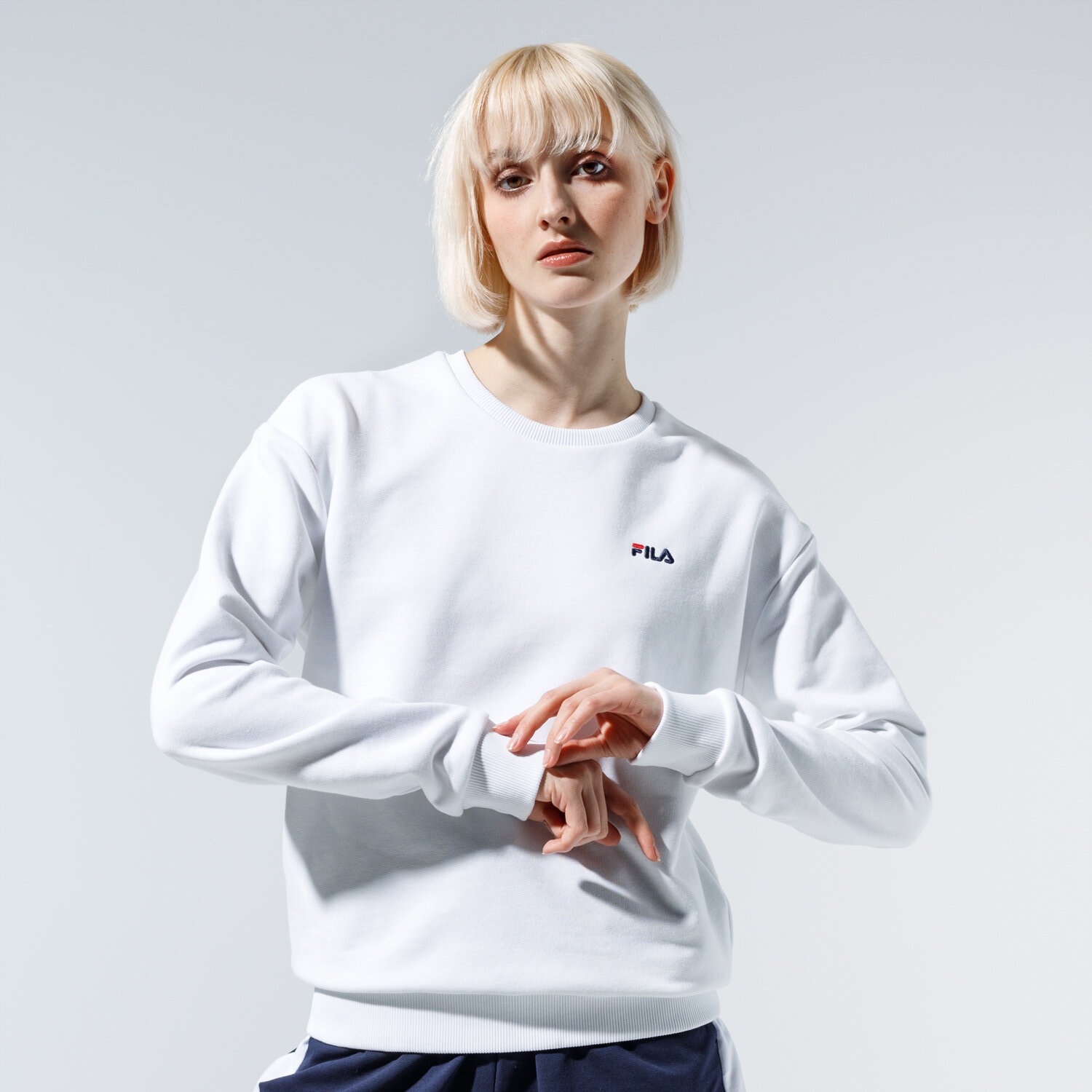 Damen FILA SWEATSHIRT EFFIE CREW SWEAT 688053M67 Weiß