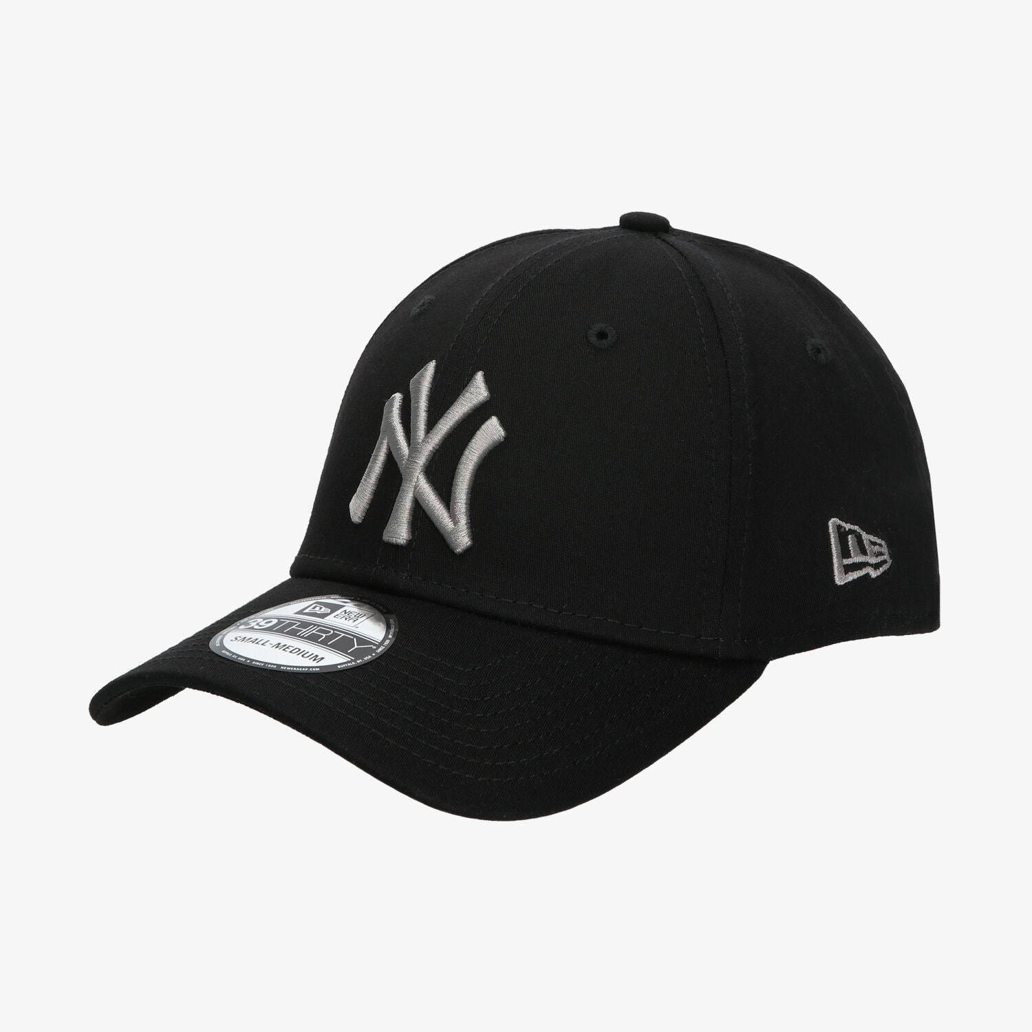 Herren Cap NEW ERA MÜTZE ESSENTIAL 39THIRTY NYY BLK/GREY NEW YORK YANKE 12285503 Schwarz