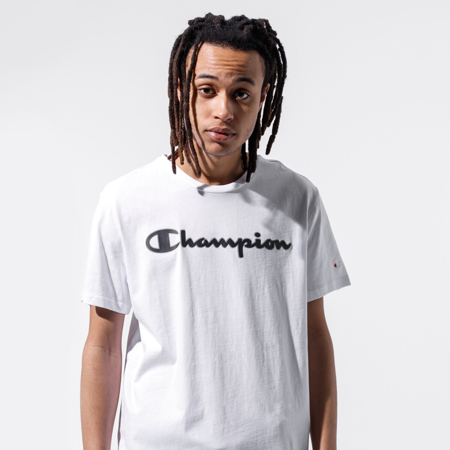 Herren T-Shirt CHAMPION T-SHIRT LOGO TEE 215280WW001 Weiß