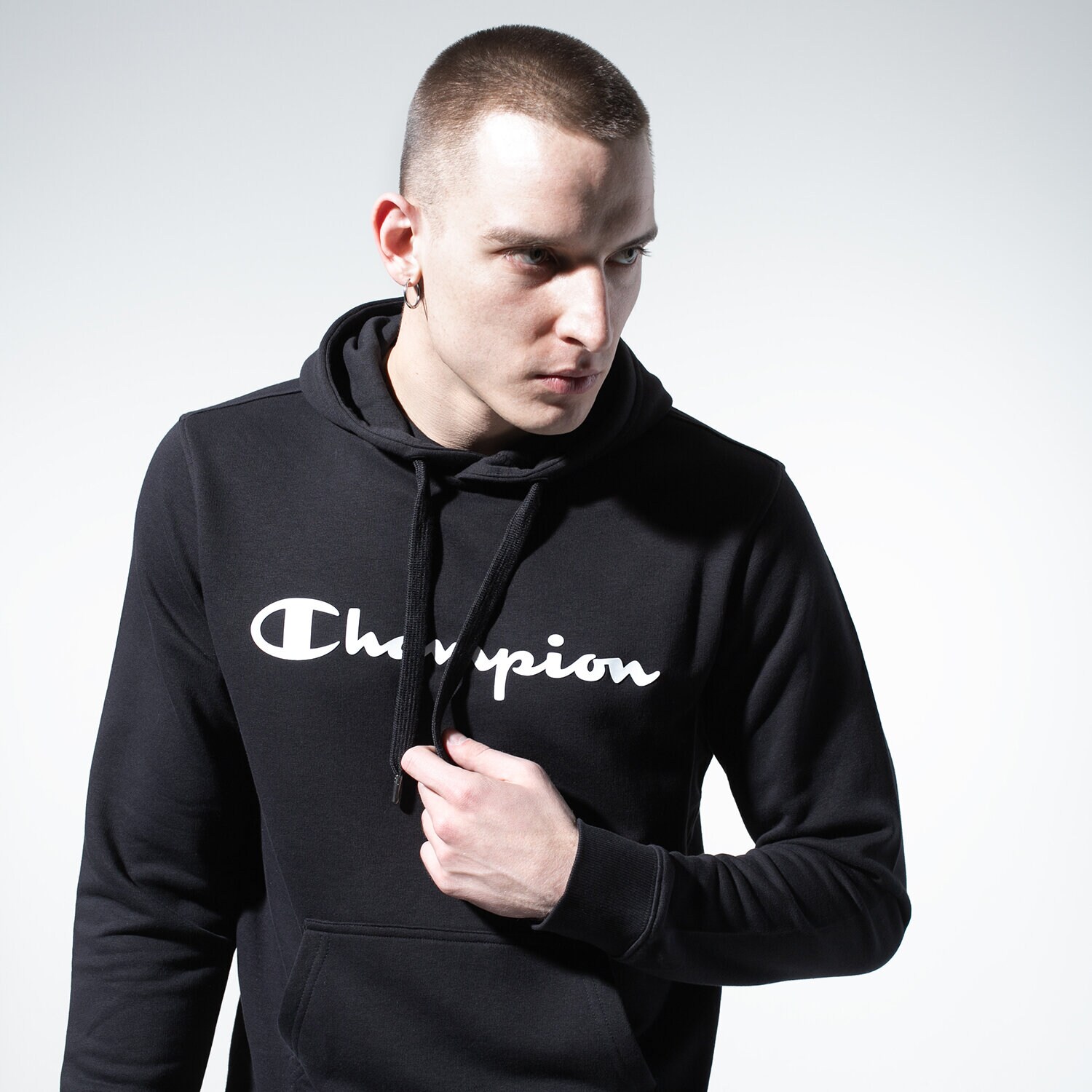 Herren CHAMPION HOODIE BASIC HOODY KANGAROO 215494KK001 Schwarz