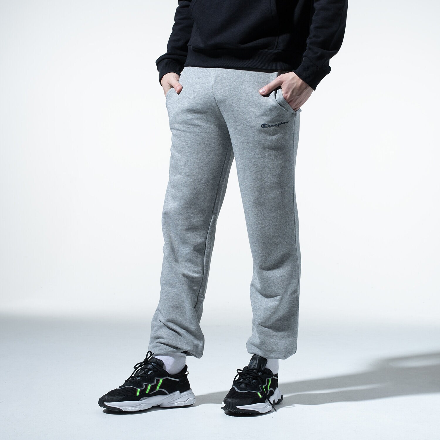 Herren Hosen CHAMPION HOSE BASIC CUFF PANTS 214538EM006 Grau