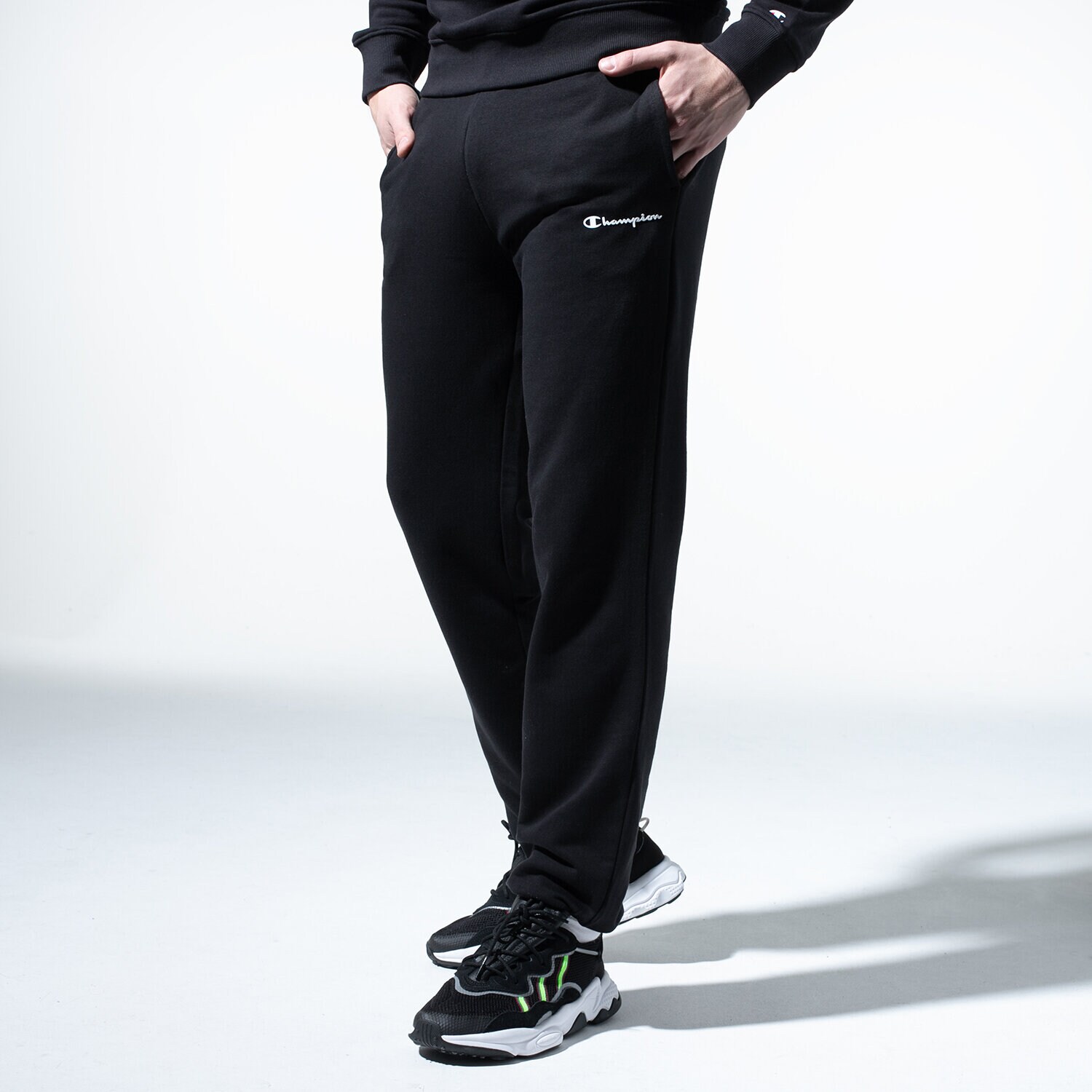 Herren Hosen CHAMPION HOSE BASIC CUFF PANTS 214538KK001 Schwarz