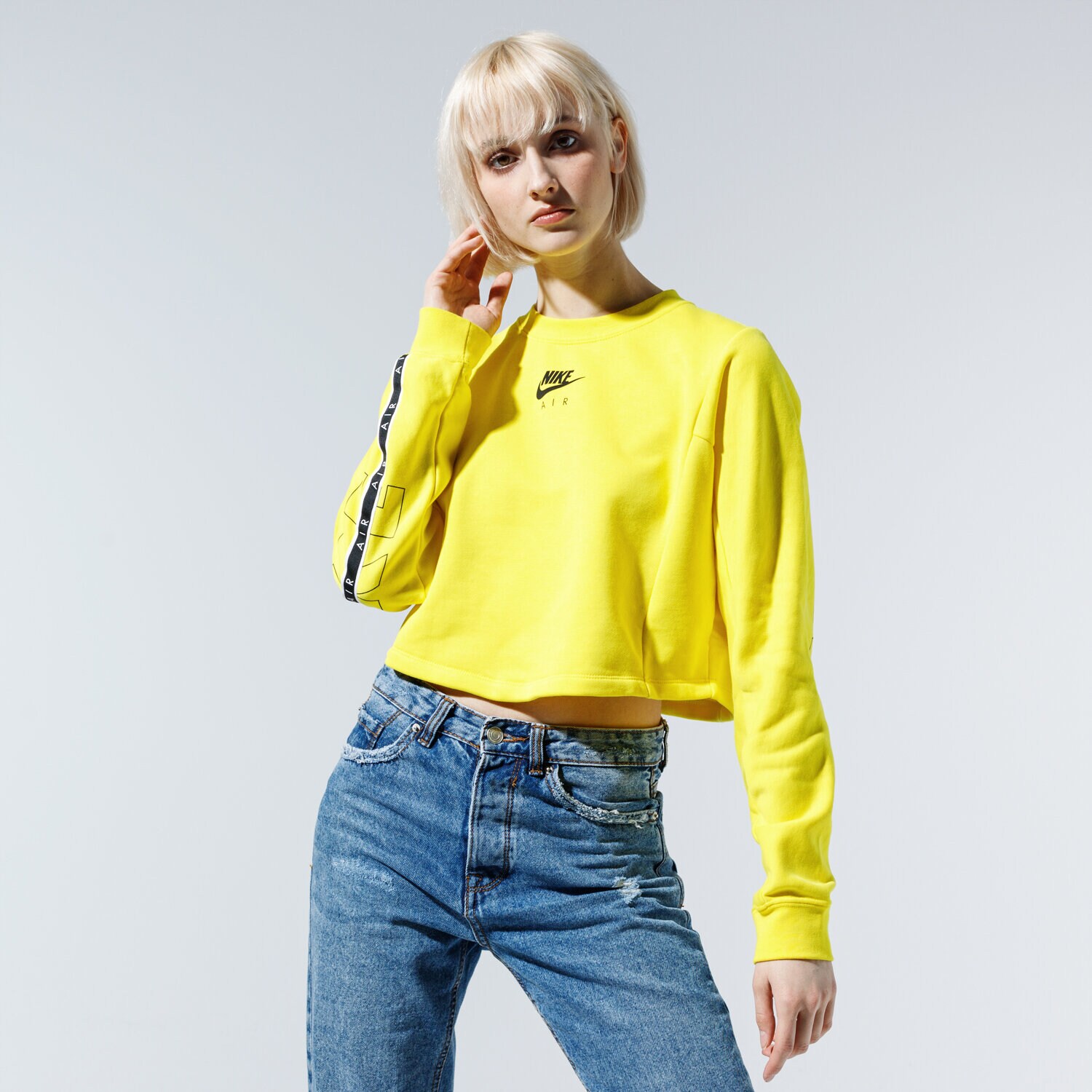 Damen NIKE SWEATSHIRT AIR CJ3115-731 Gelb