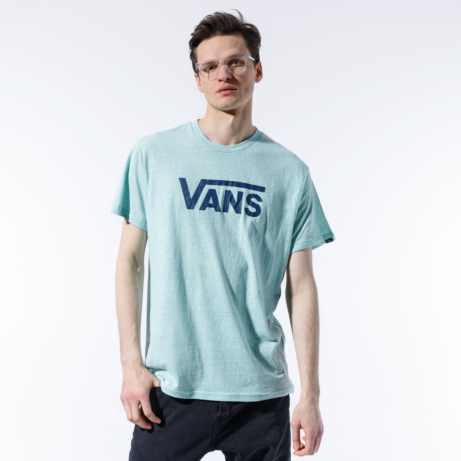 Herren T-Shirt VANS T-SHIRT VANS CLASSIC HEATHER VN0000UMYJC1 Grün