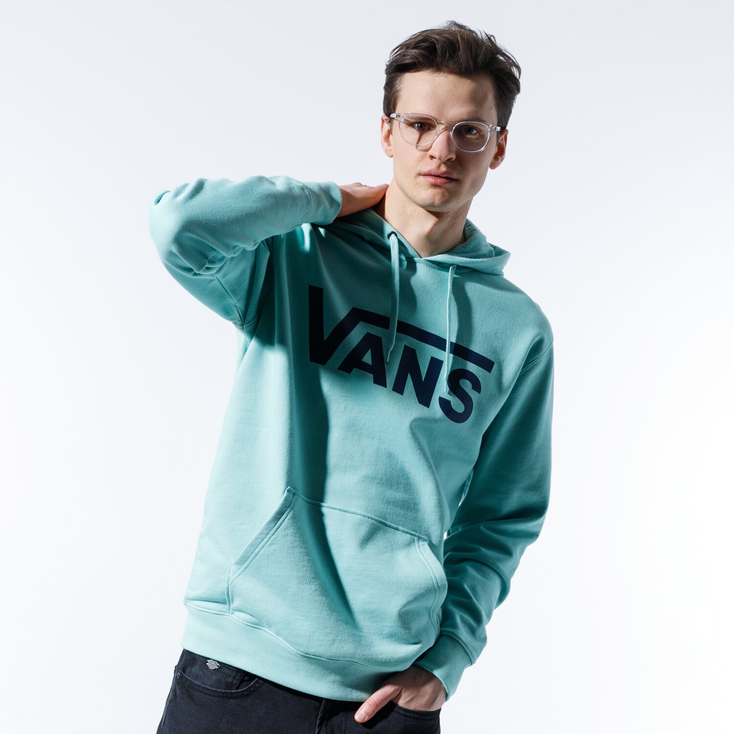 Herren VANS HOODIE VANS CLASSIC PO HOODIE II VN0A456BYJC1 Grün