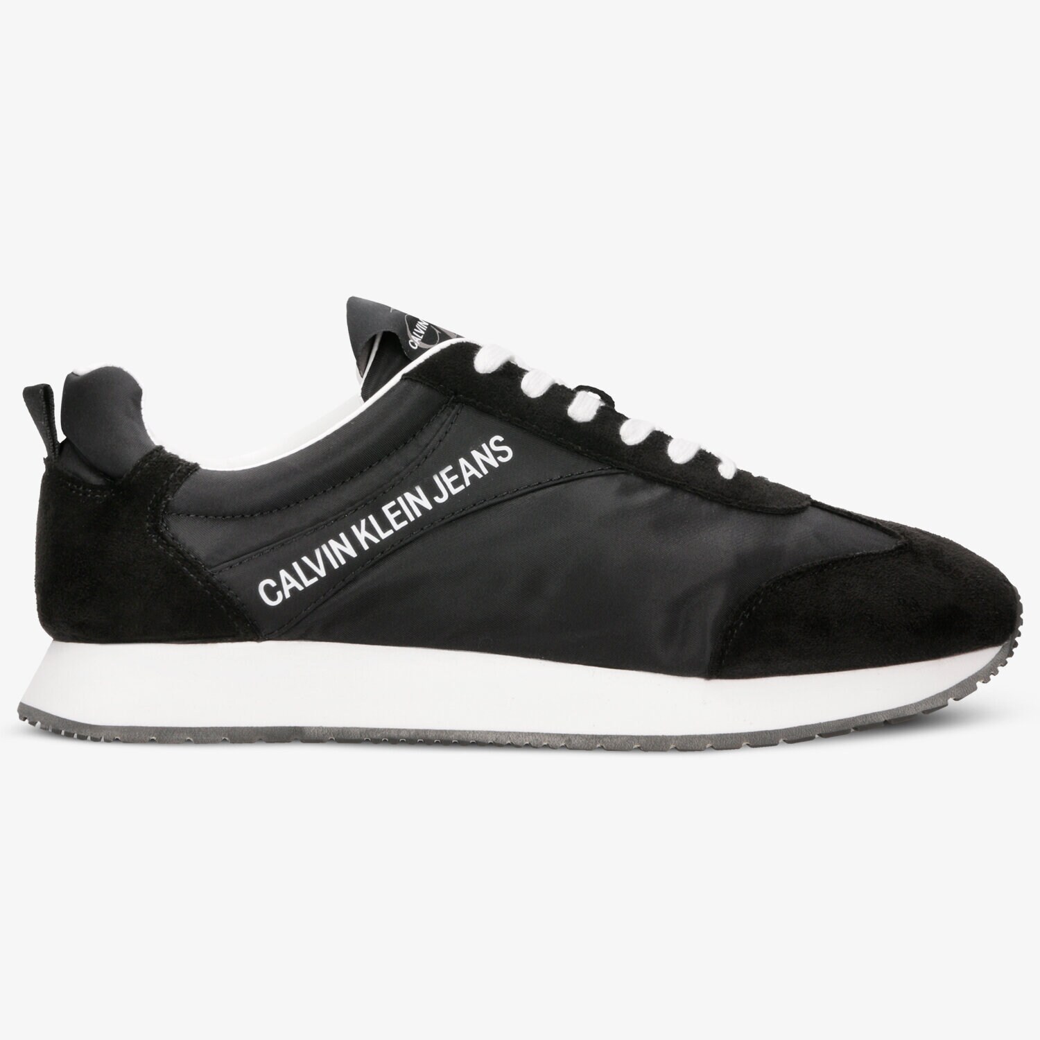Herren Sneaker CALVIN KLEIN JERROLD NYLON/SUEDE S0581BLK Schwarz