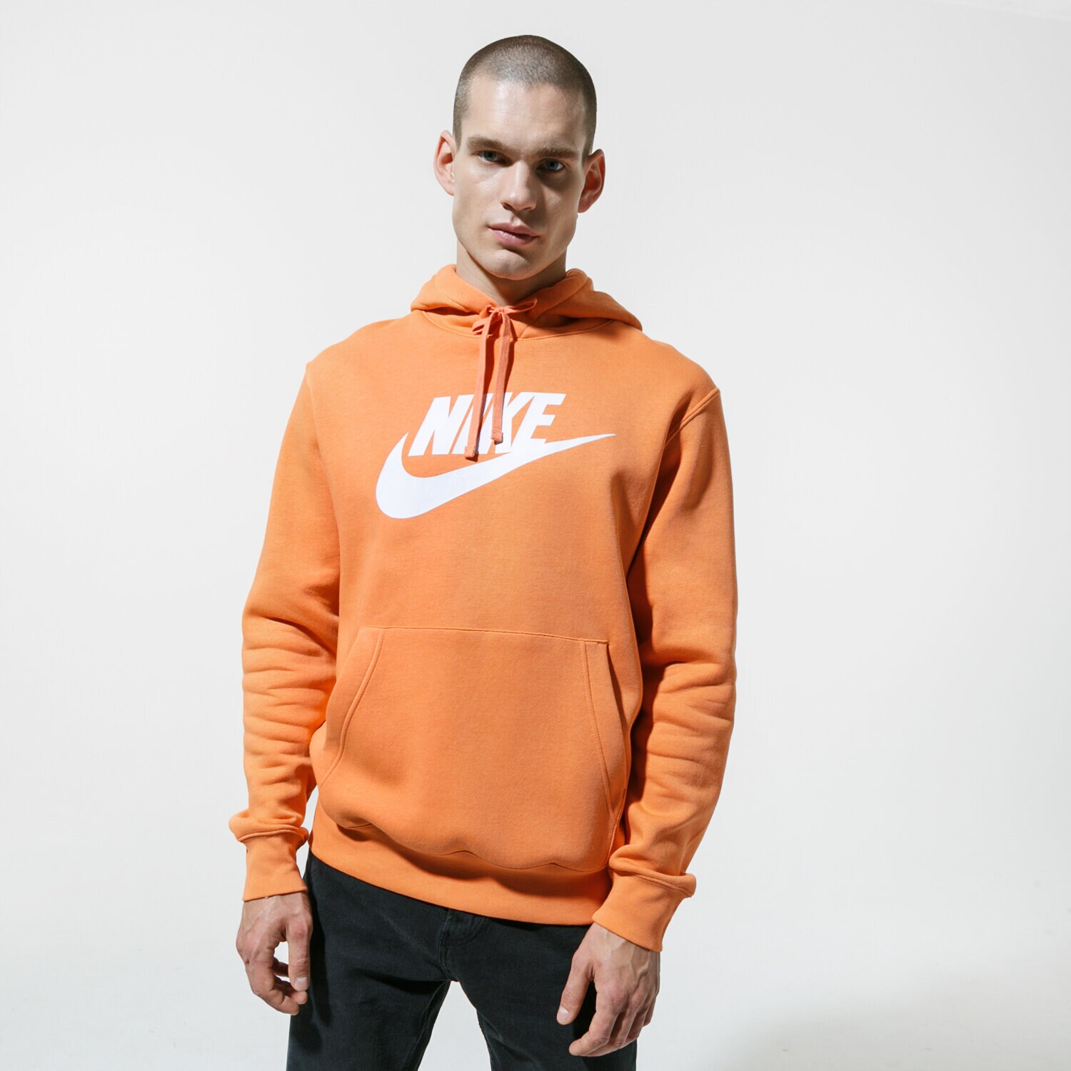 Herren NIKE HOODIE SPORTSWEAR CLUB FLEECE BV2973-871 Orange