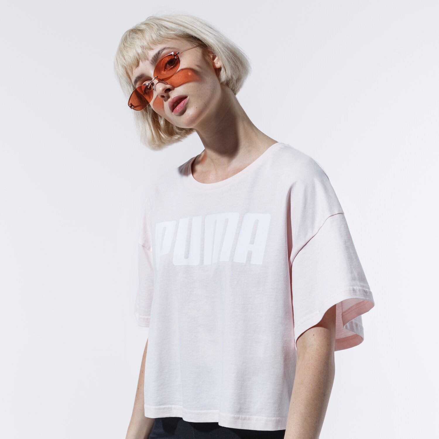 Damen T-Shirt PUMA T-SHIRT REBEL FASHION TEE 58130817 Rosa