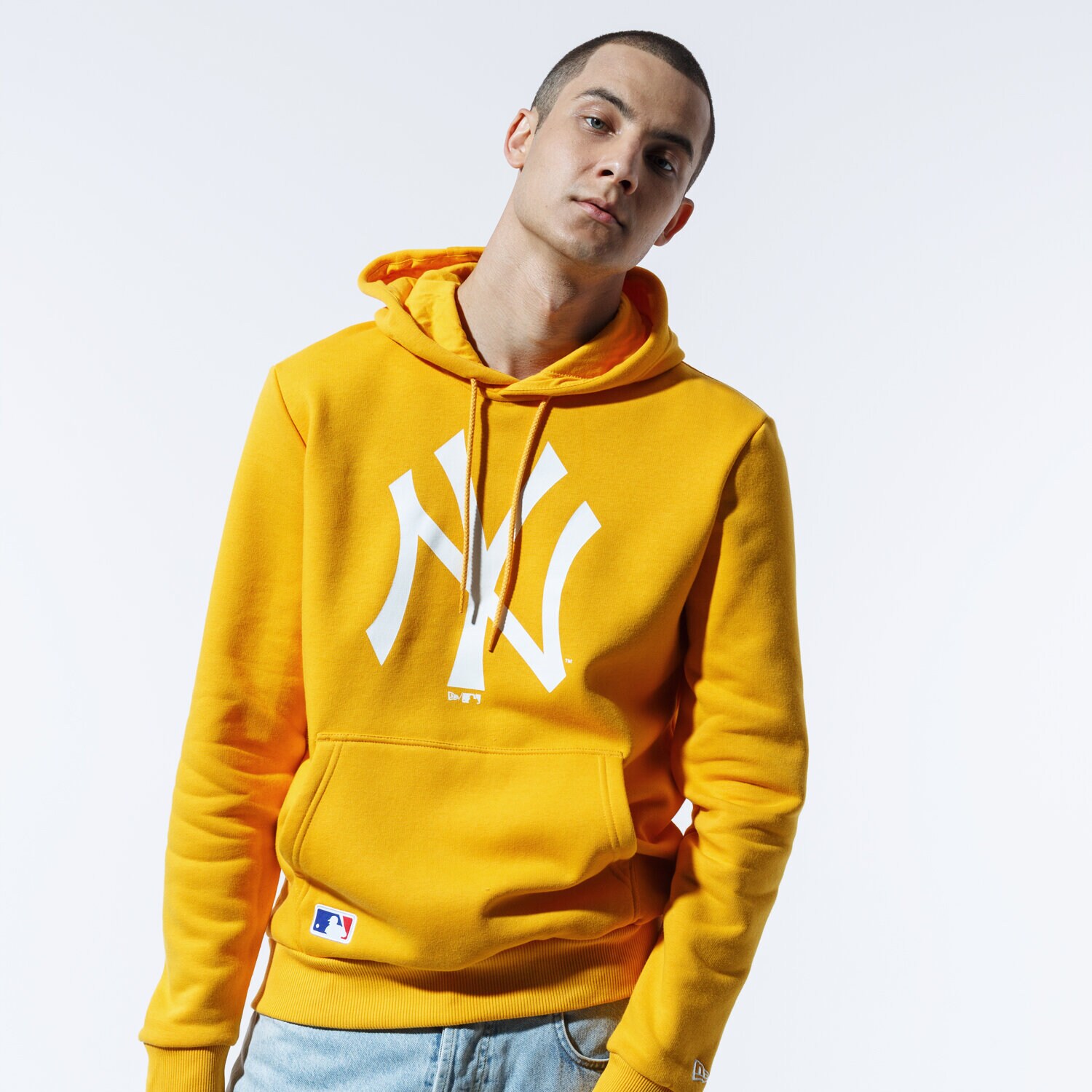 Herren NEW ERA HOODIE MLB SEASONAL TEAM LOGO HOODY NEYYAN AGD 12369833 Gelb