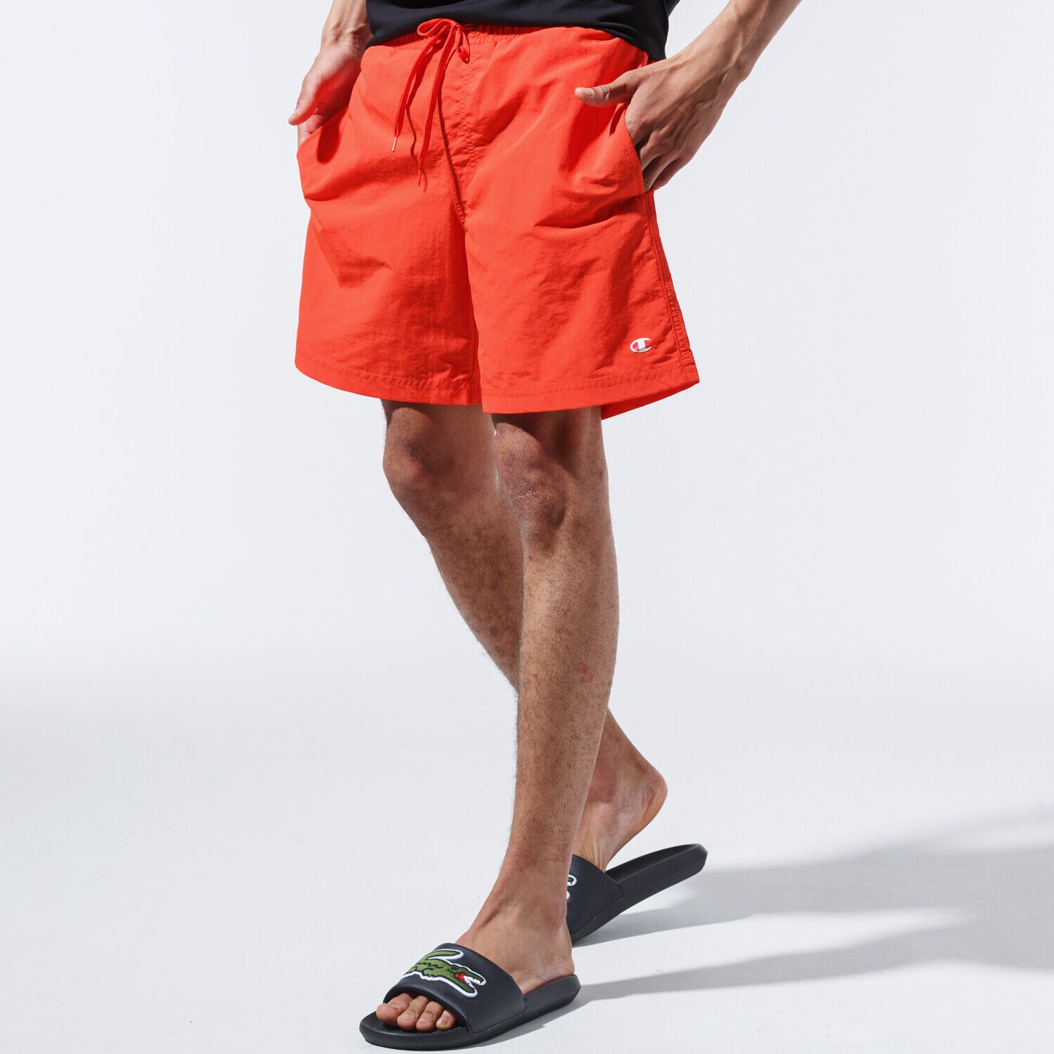 Herren Shorts CHAMPION SHORTS BASIC SWIM SHORTS 215498YS057 Orange