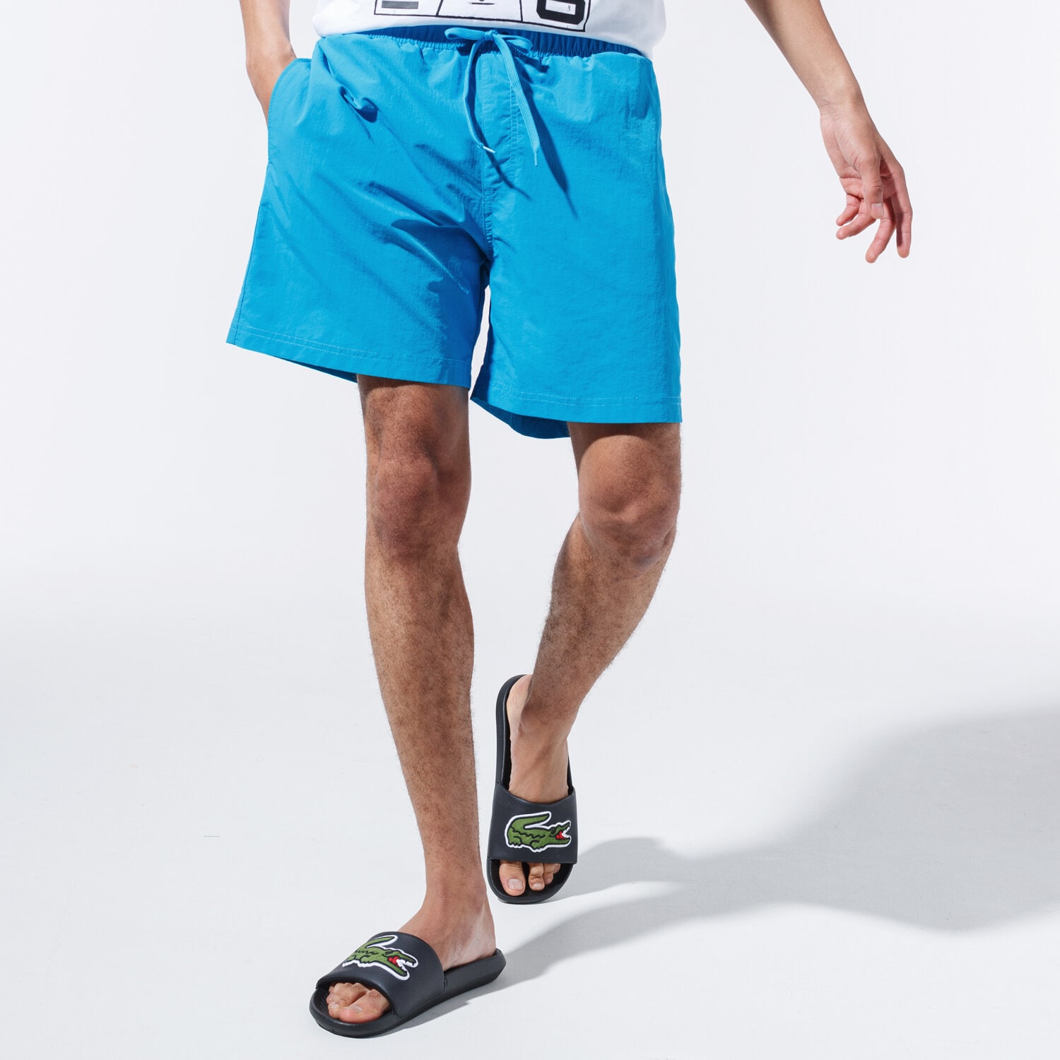 Herren Shorts CHAMPION SHORTS BASIC SWIM SHORTS 215498BS030 Blau