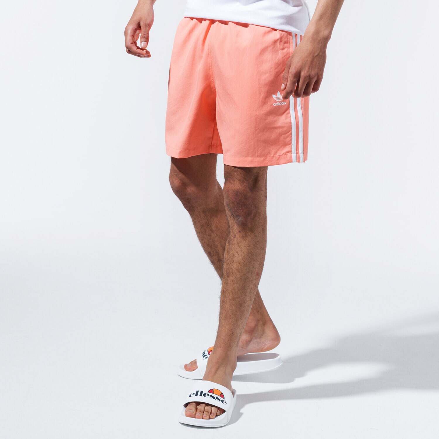 Herren Shorts ADIDAS SHORTS 3 STRIPE SWIMS FM9877 Orange
