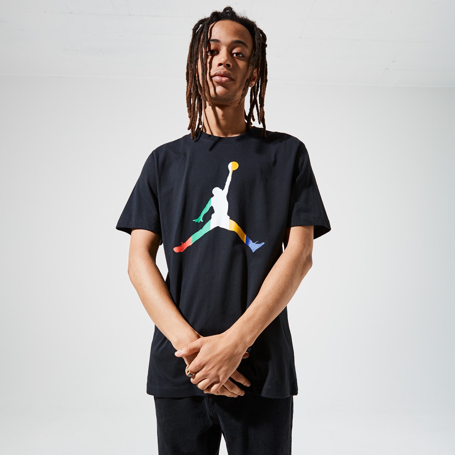 Herren T-Shirt JORDAN T-SHIRT M J SPRT DNA JUMPMAN SS CREW CU1974-010 Schwarz